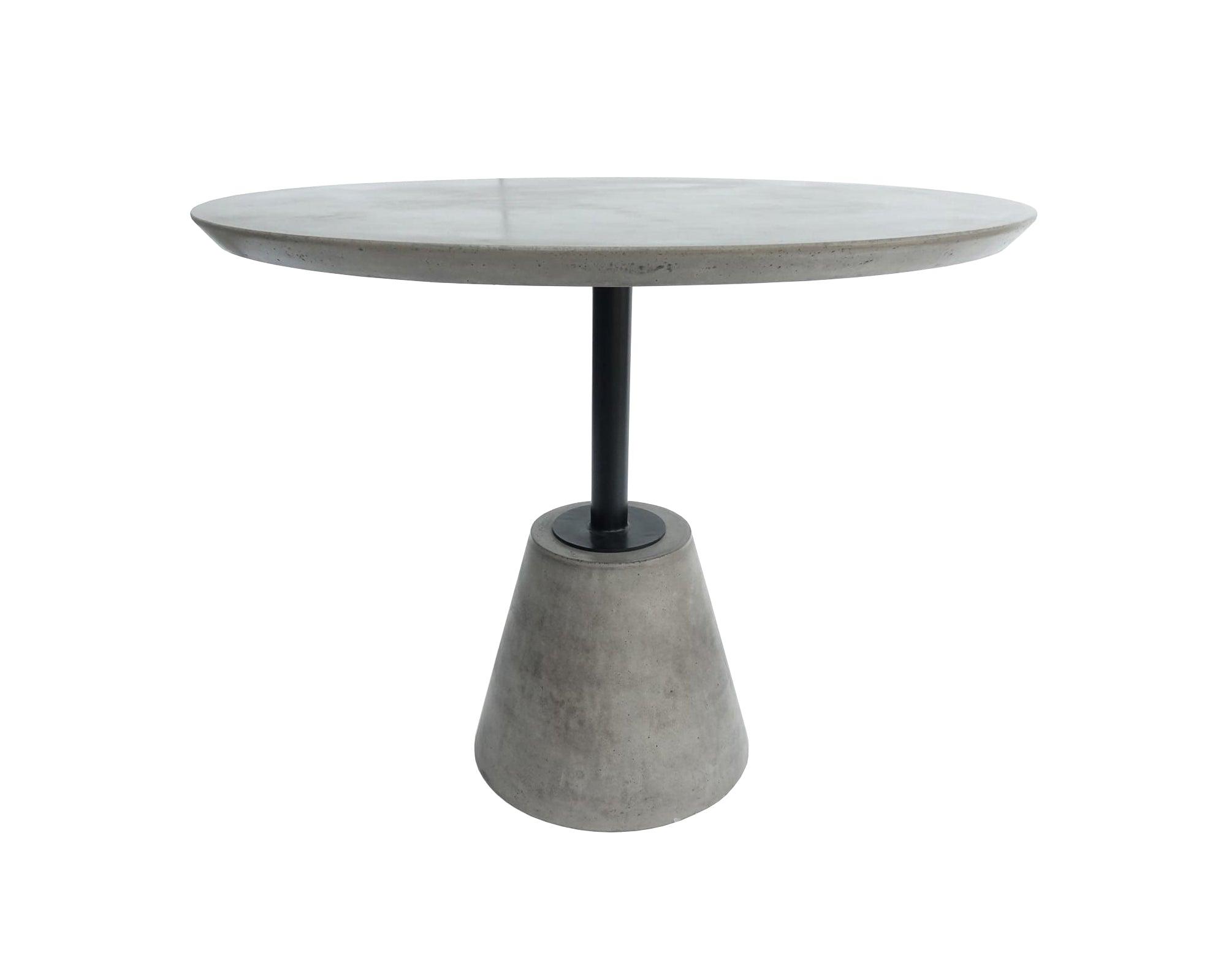 Modrest Nathrop Modern Concrete Metal Round Dining Table