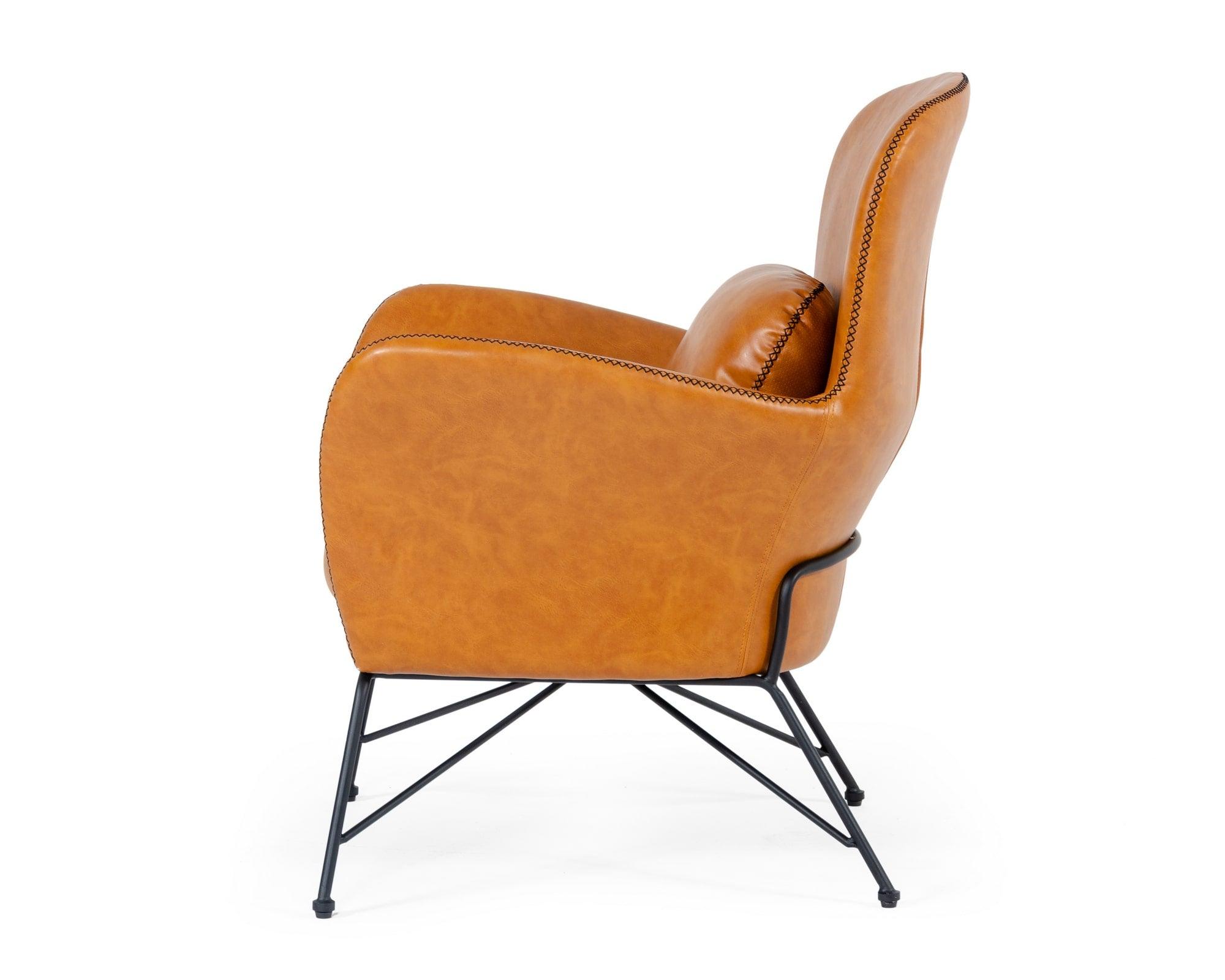 Modrest Kirk Modern EcoLeather Accent Chair