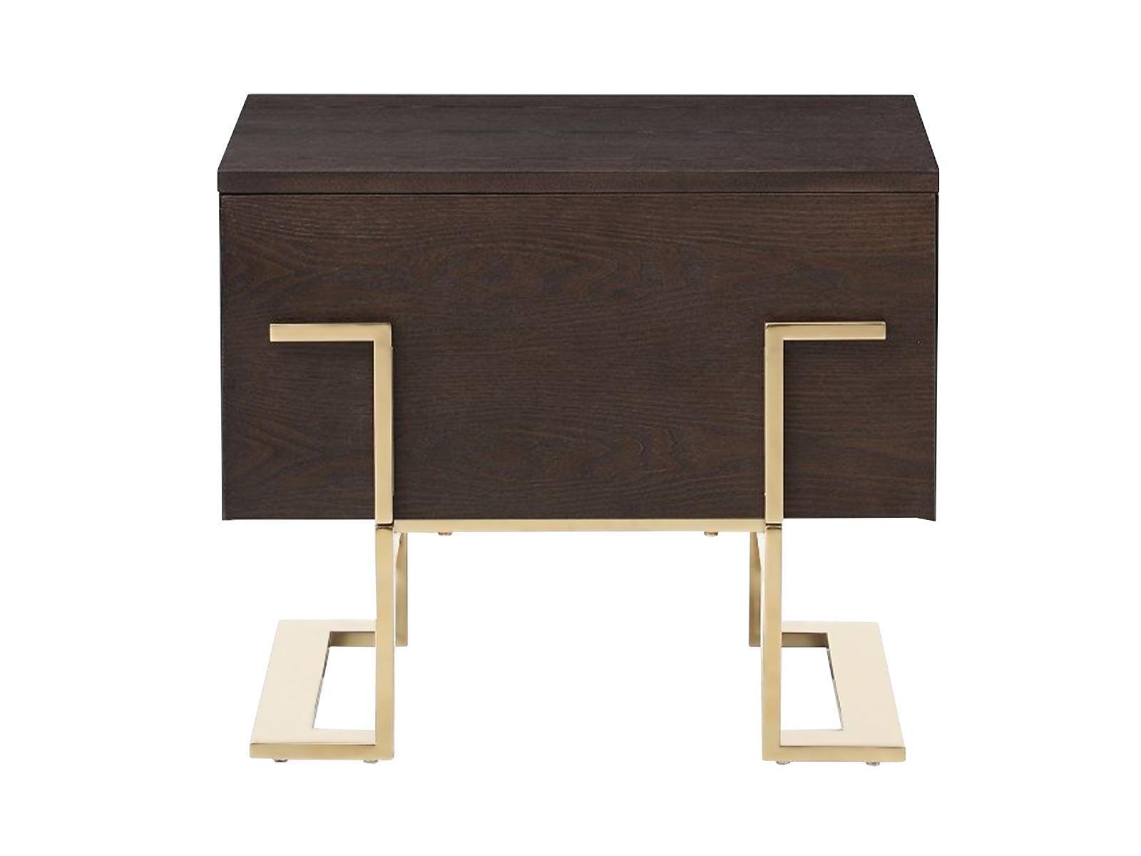 Modrest Moontide Modern Smoked Ash Nightstand