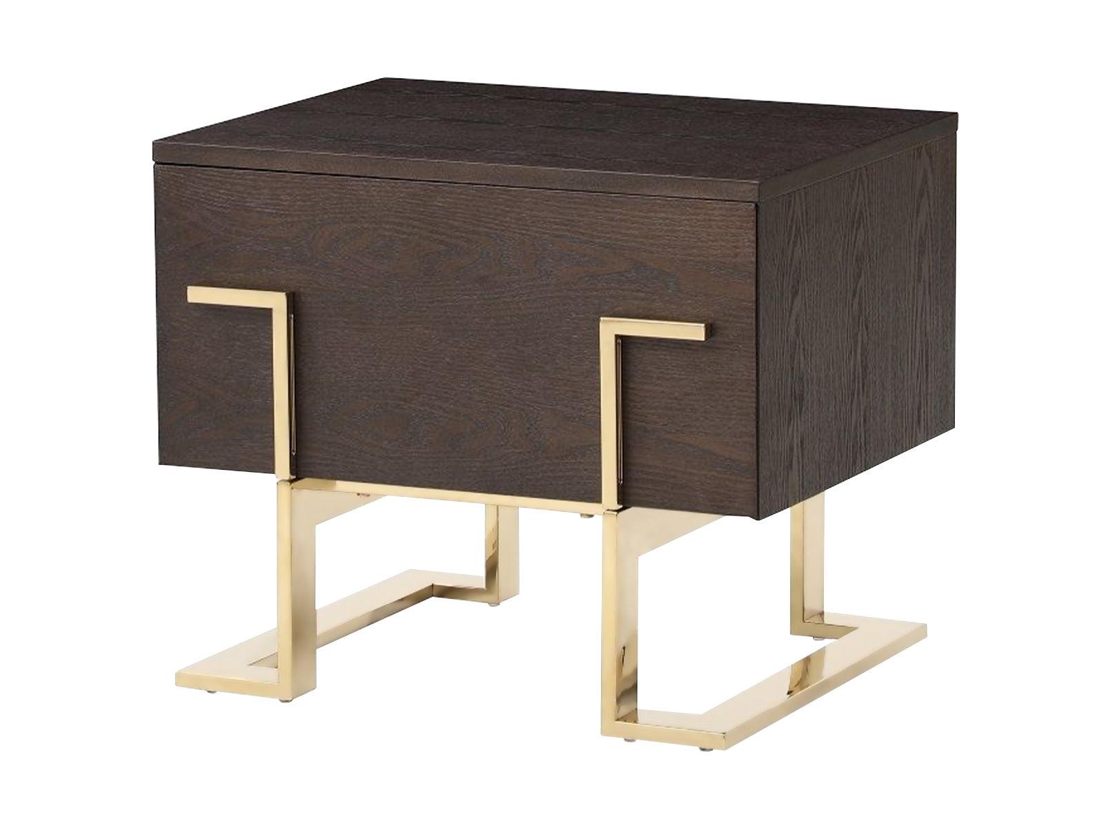 Modrest Moontide Modern Smoked Ash Nightstand