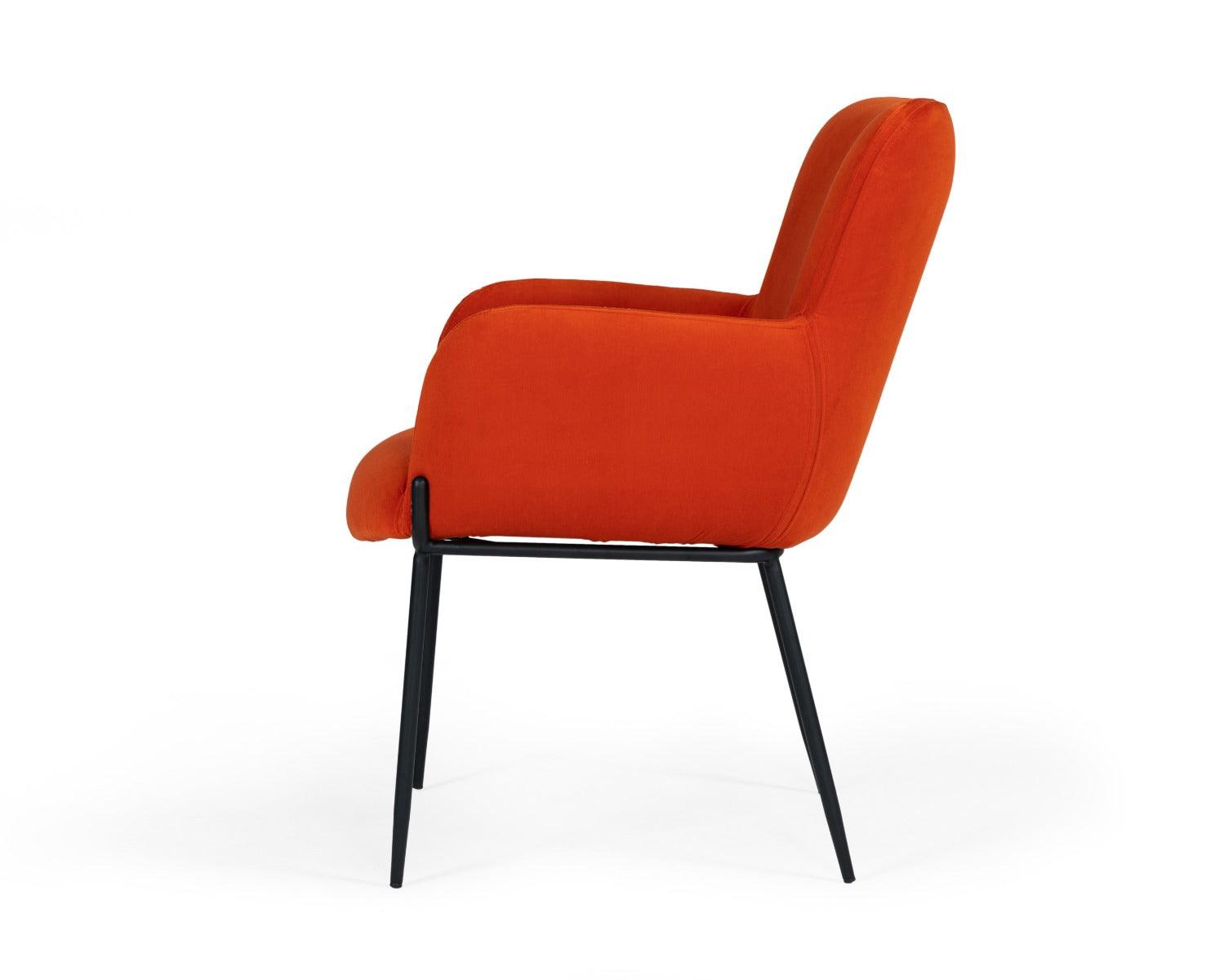 Modrest Frisco MidCentury Velvet dining Chair