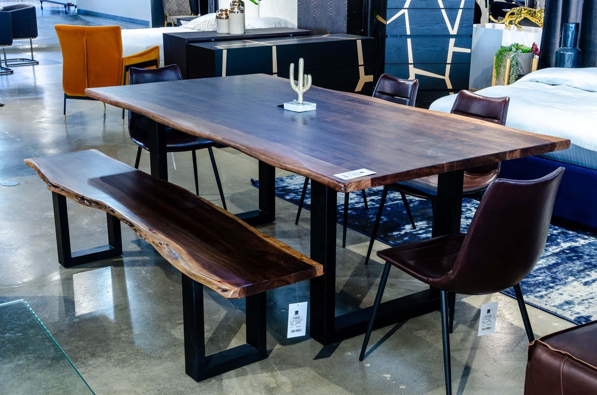 Modrest Taylor Large 87" Modern Live Edge Wood Dining Table