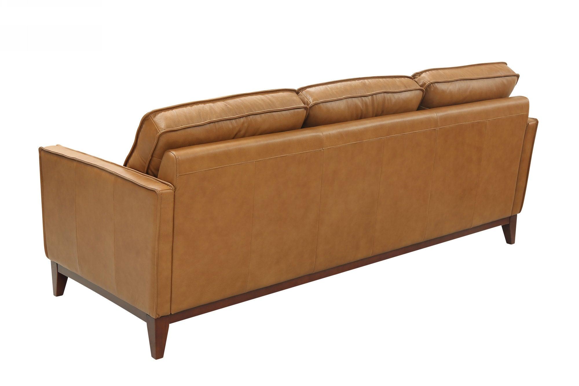 Divani Casa Naylor Modern Italian Leather Split Sofa