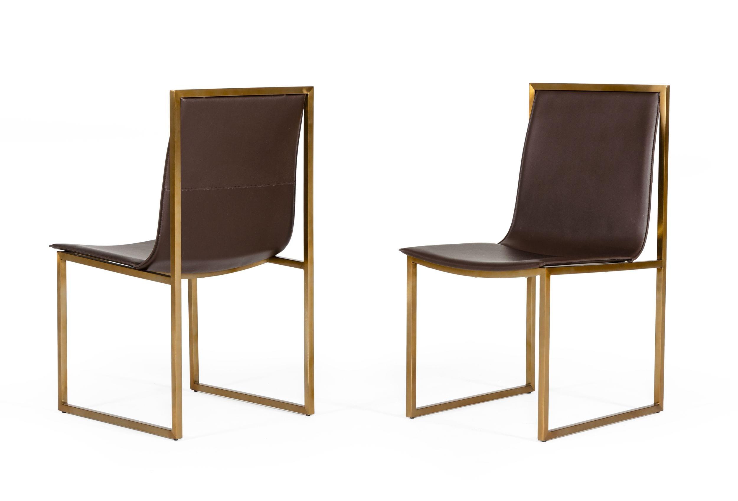 Modrest Dalton Modern Leatherette Dining Chair (Set of 2)