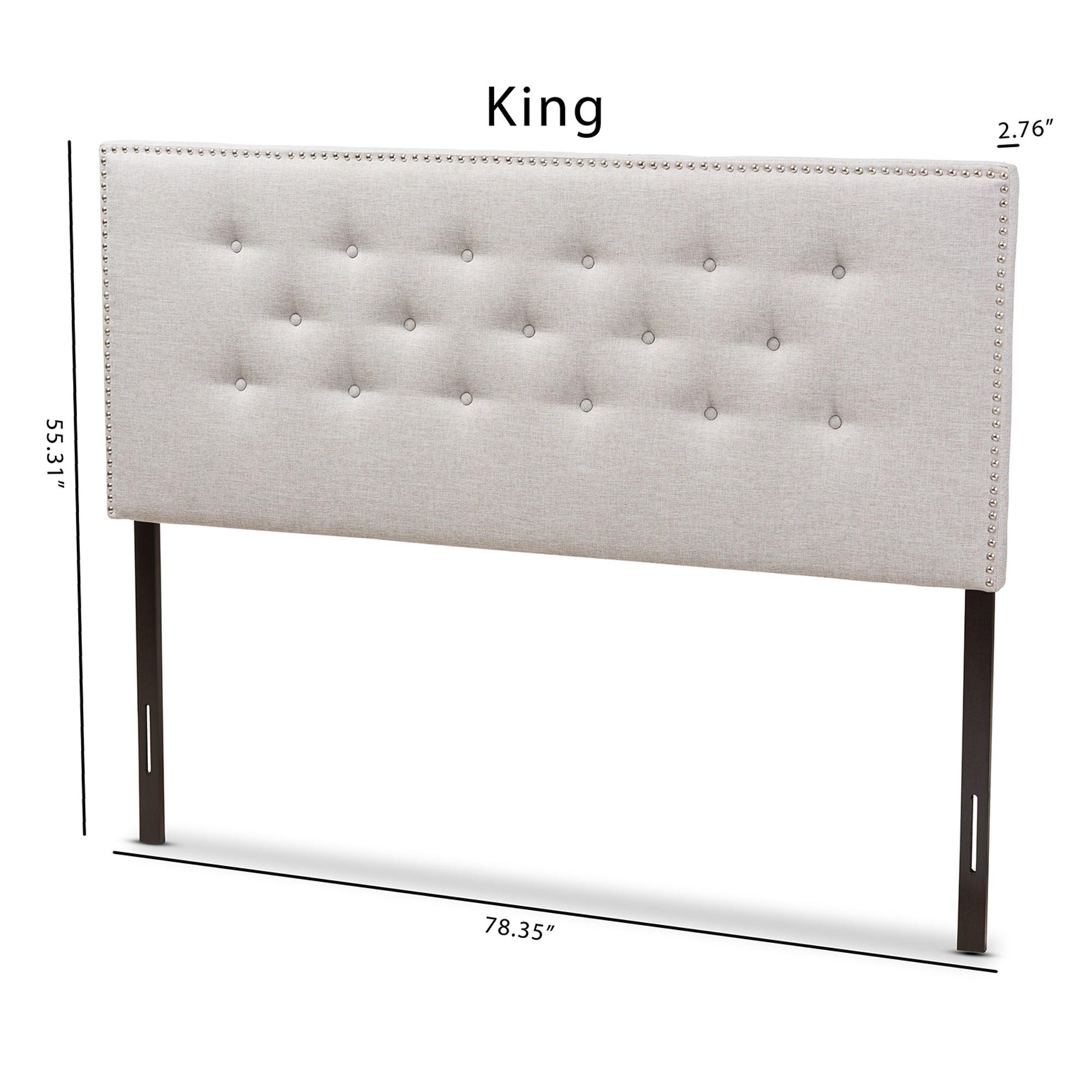 Windsor Modern and Contemporary ish Fabric Upholstered Headboard