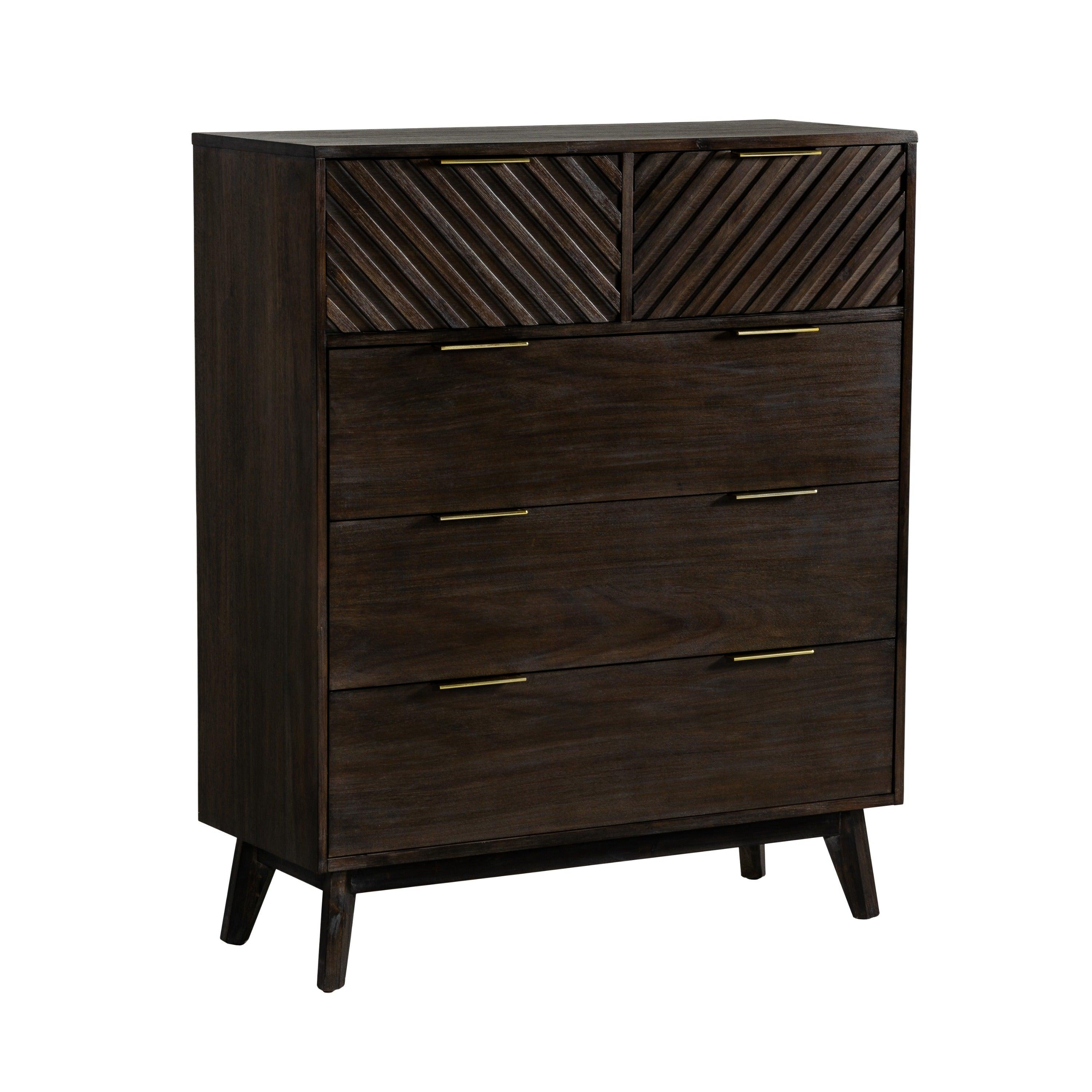 Modrest Daisy MidCentury Dark Acacia Chest