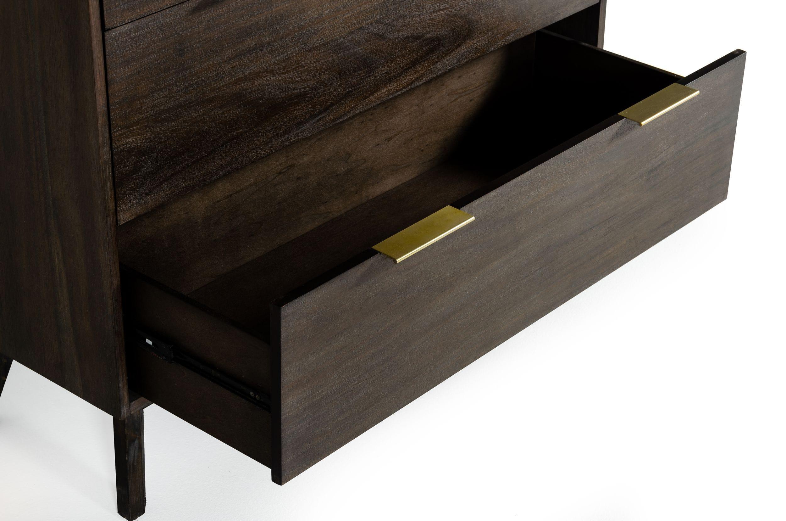 Modrest Daisy MidCentury Dark Acacia Chest