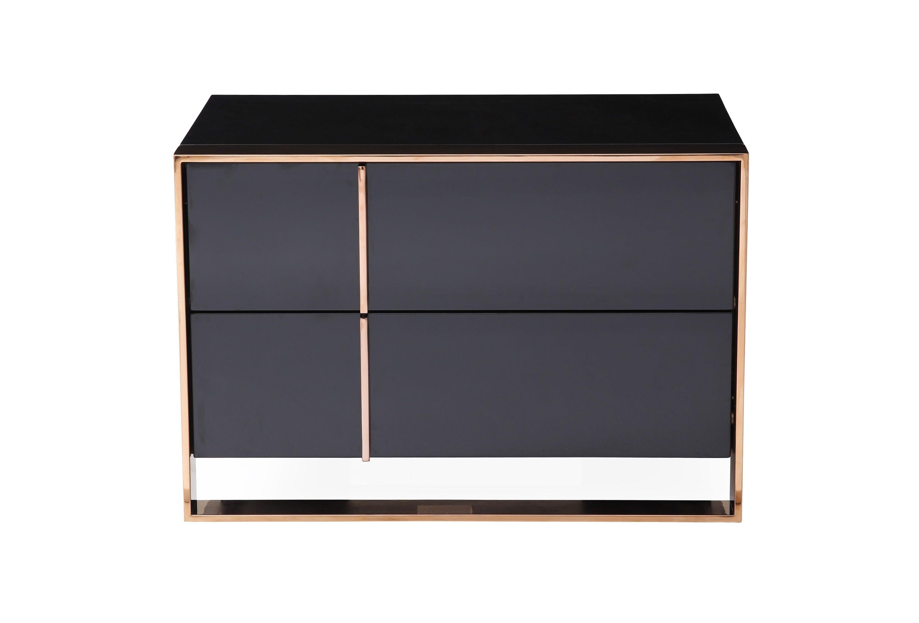 Nova Domus Cartier Modern Rosegold Nightstand