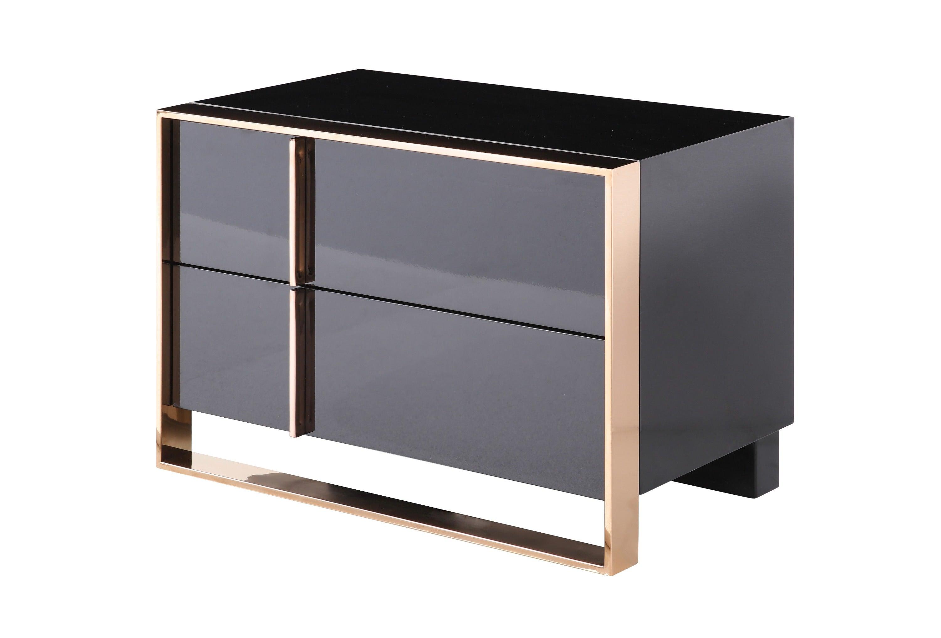 Nova Domus Cartier Modern Rosegold Nightstand