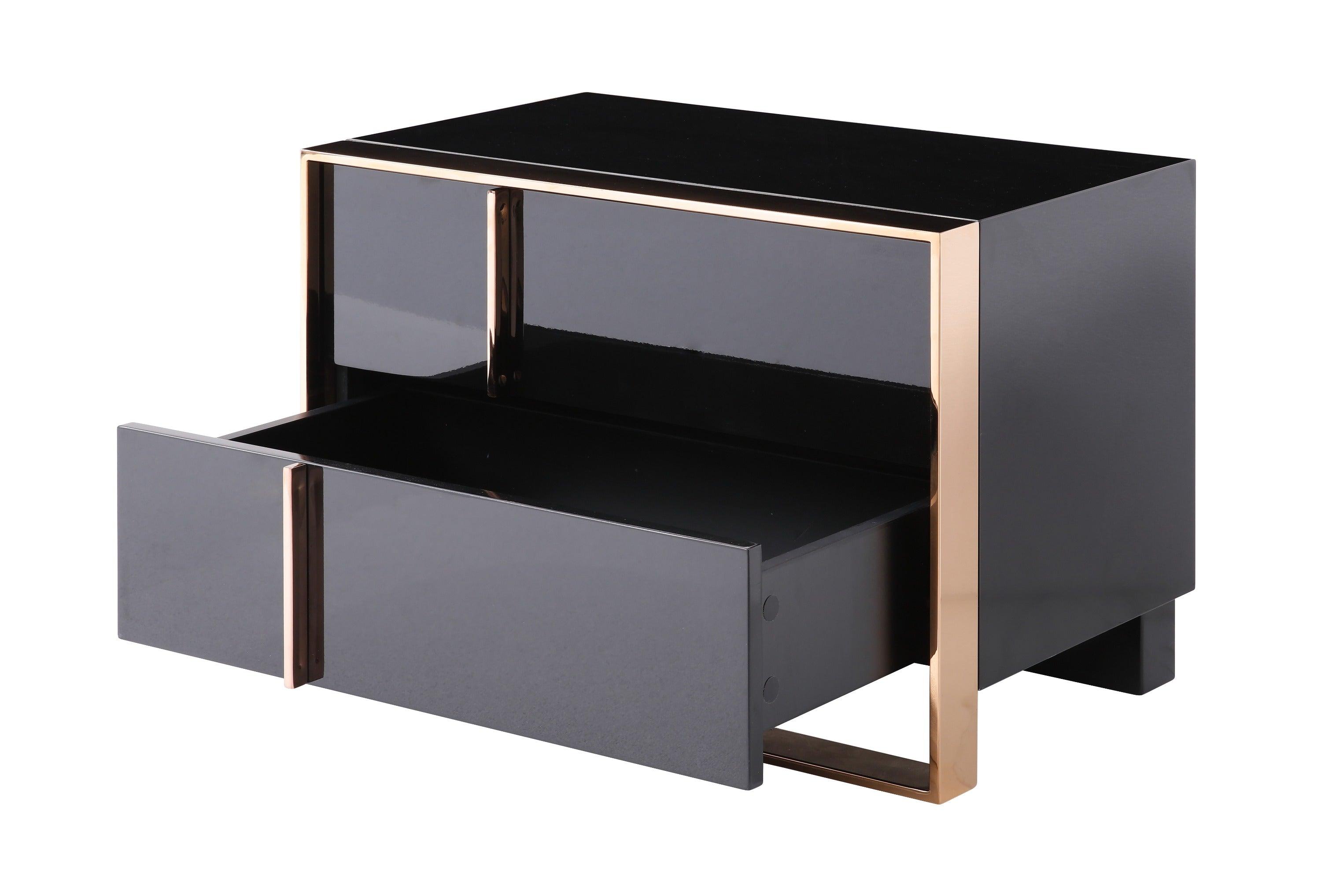 Nova Domus Cartier Modern Rosegold Nightstand