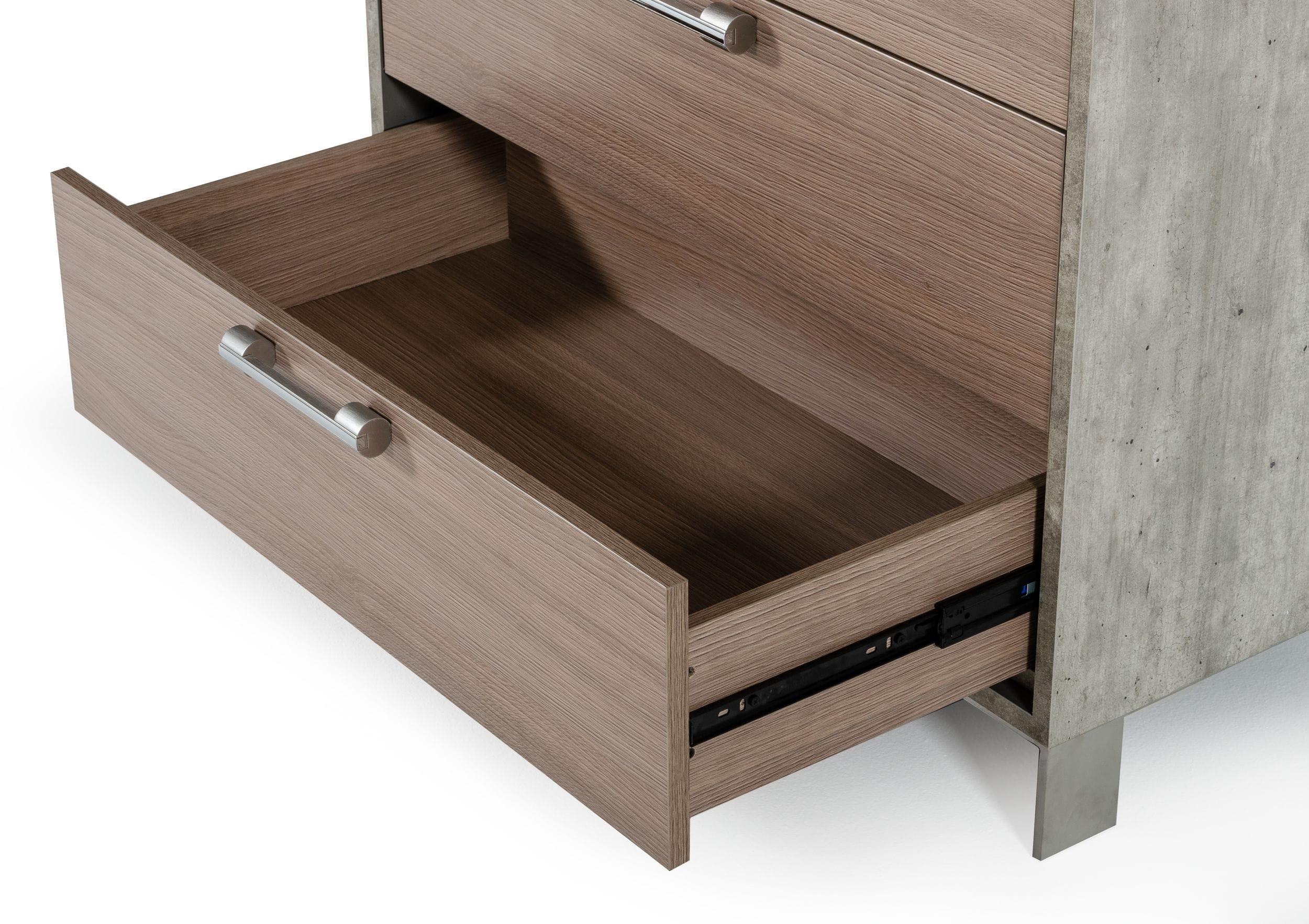 Nova Domus Boston Modern Brushed Stainless Steel Chest