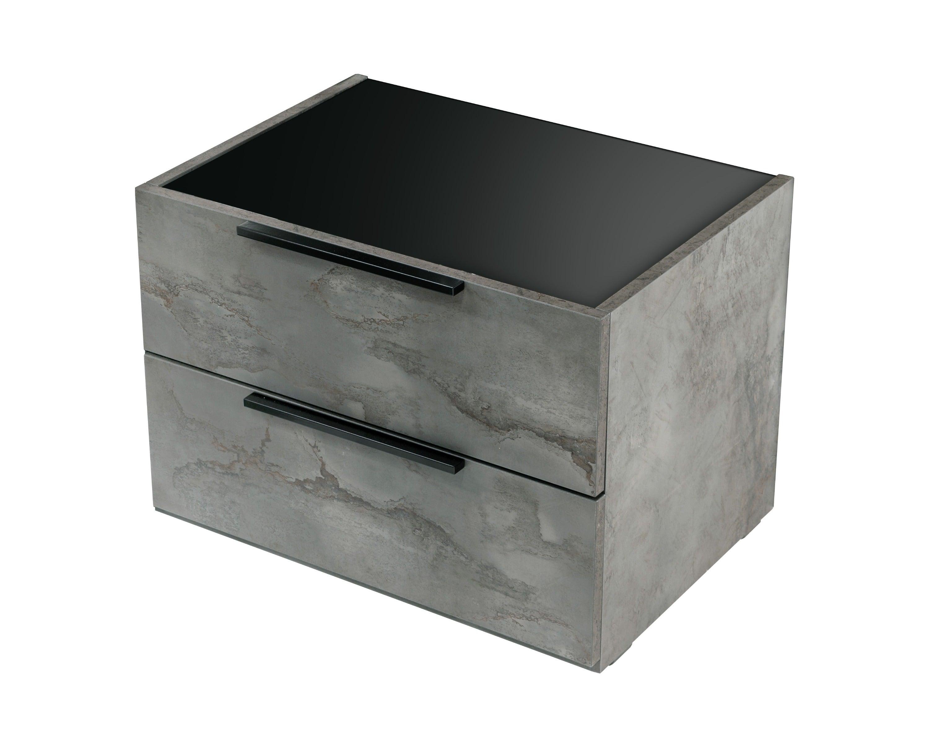 Nova Domus Ferrara Modern Volcano Oxide Nightstand