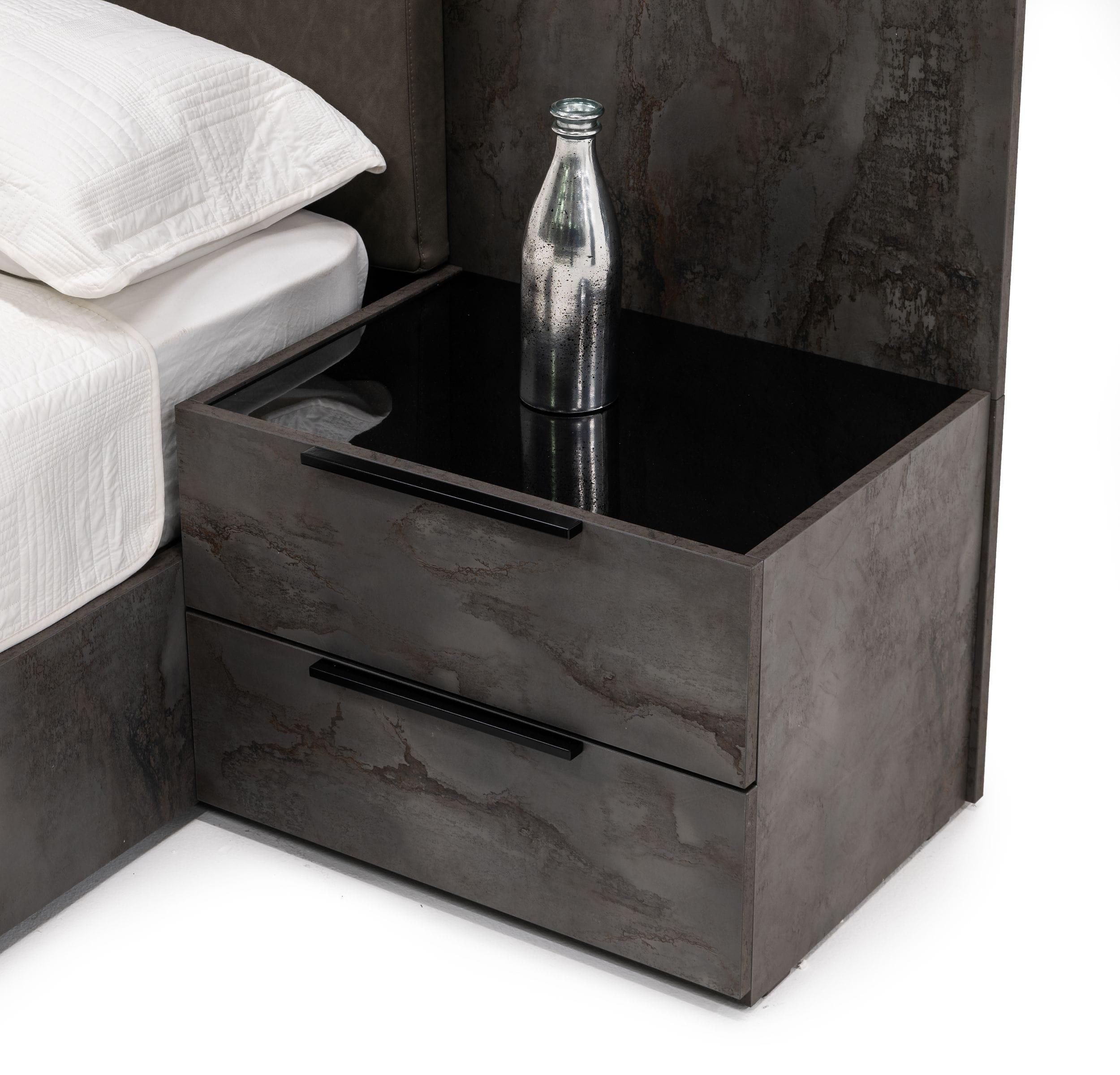 Nova Domus Ferrara Modern Volcano Oxide Nightstand