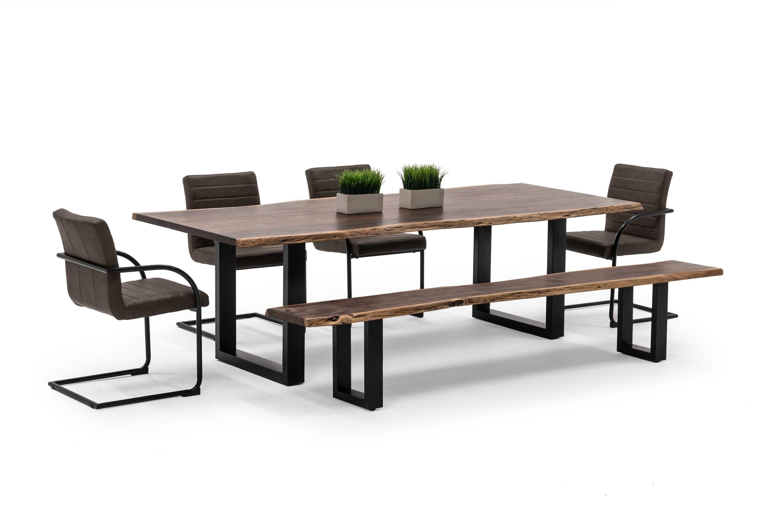 Modrest Taylor XLarge 102" Modern Live Edge Wood Dining Table