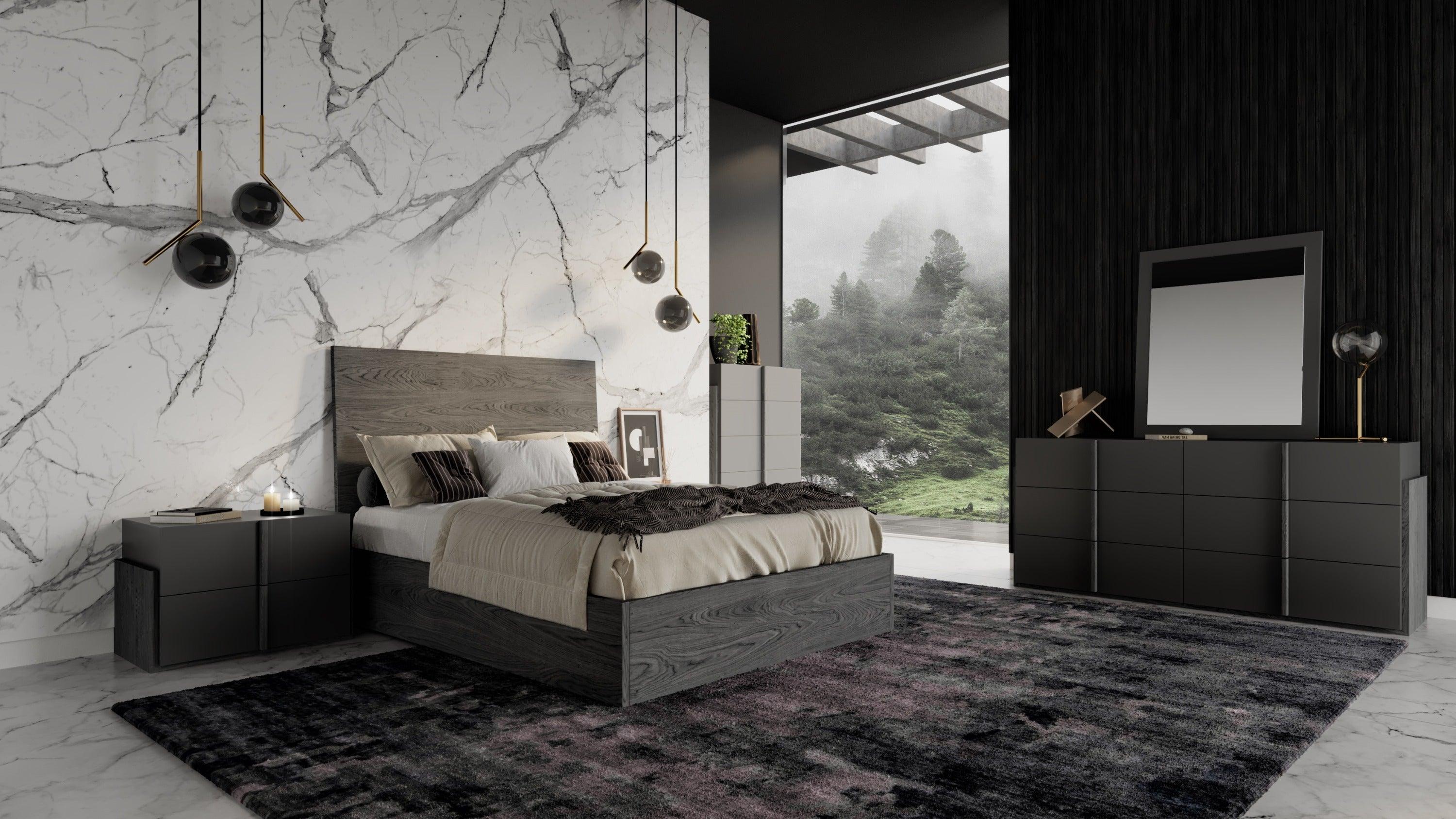 Nova Domus Lucia Italian Modern Matte / Elm Bedroom Set