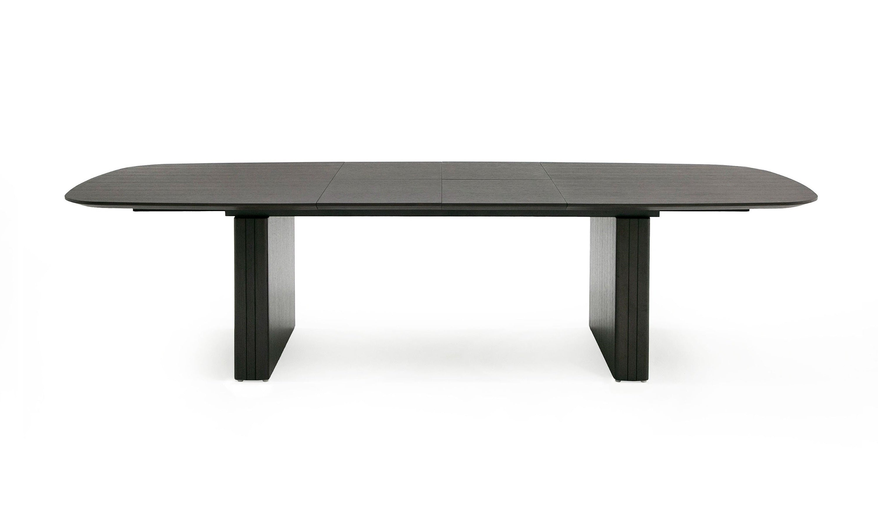 Modrest Calhoun Modern Smoked Extendable Dining Table - 1