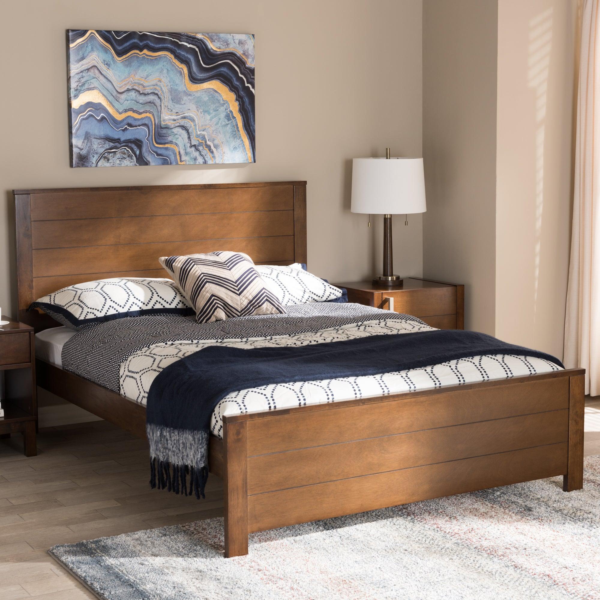 Catalina Modern Classic Mission Style -Finished Wood Platform Bed