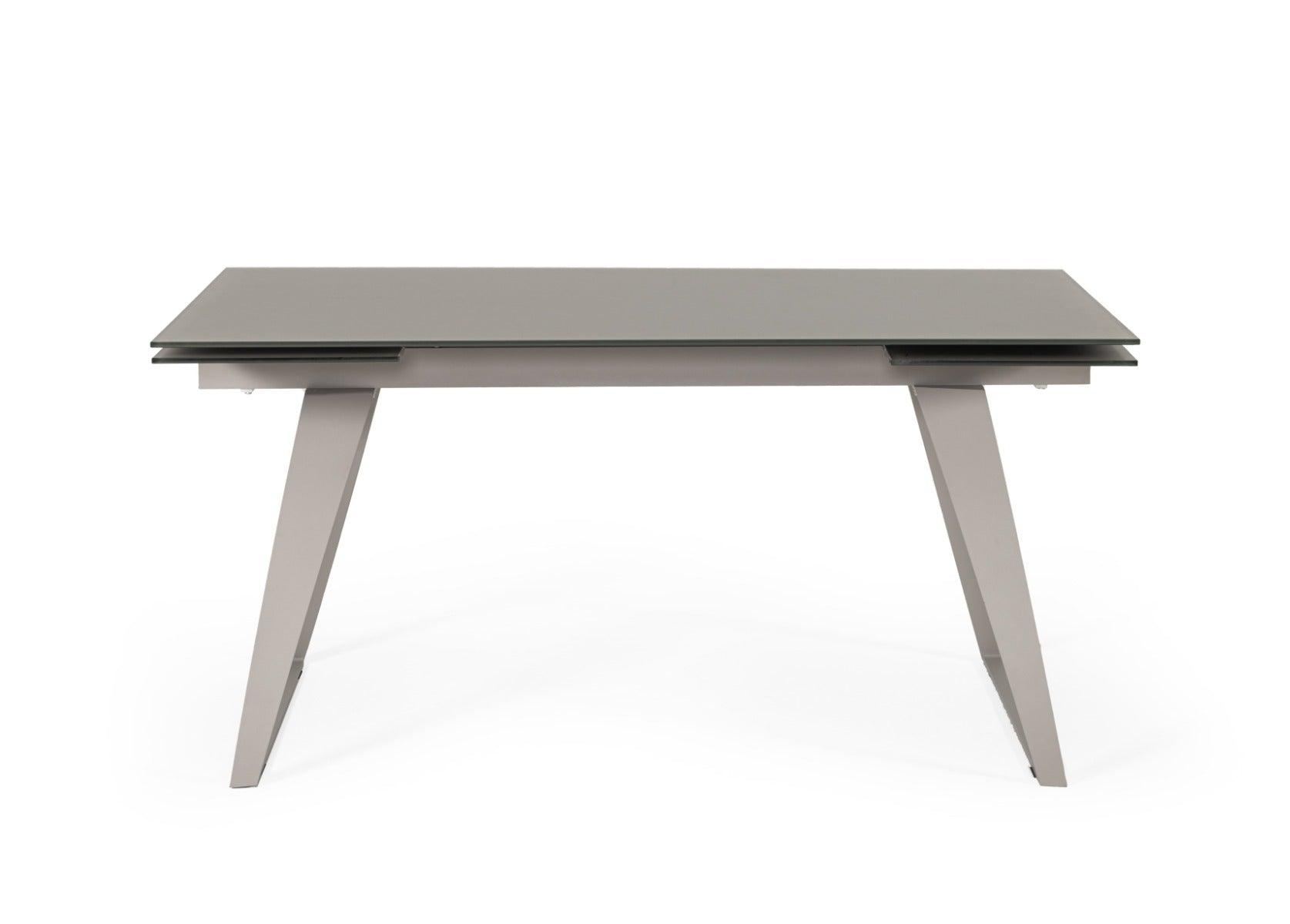 Modrest Pittson Modern Extendable Glass Dining Table