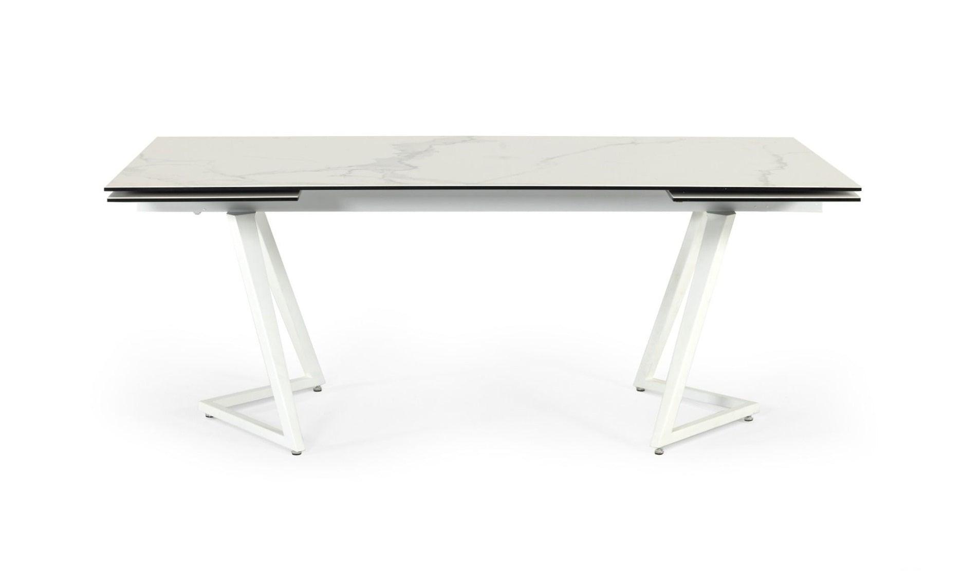 Modrest Farrell Modern Ceramic Extendable Dining Table