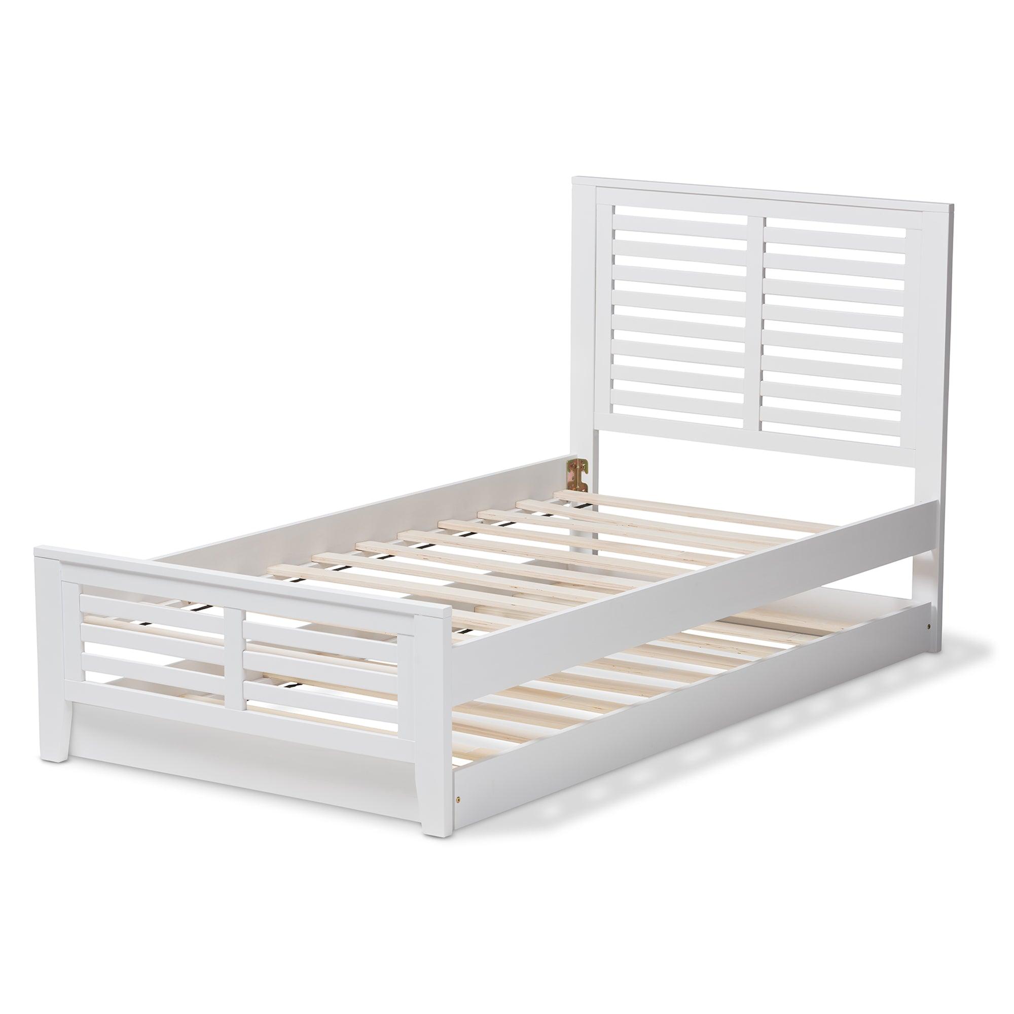 Sedona Modern Classic Mission Style -Finished Wood Platform Bed with Trundle