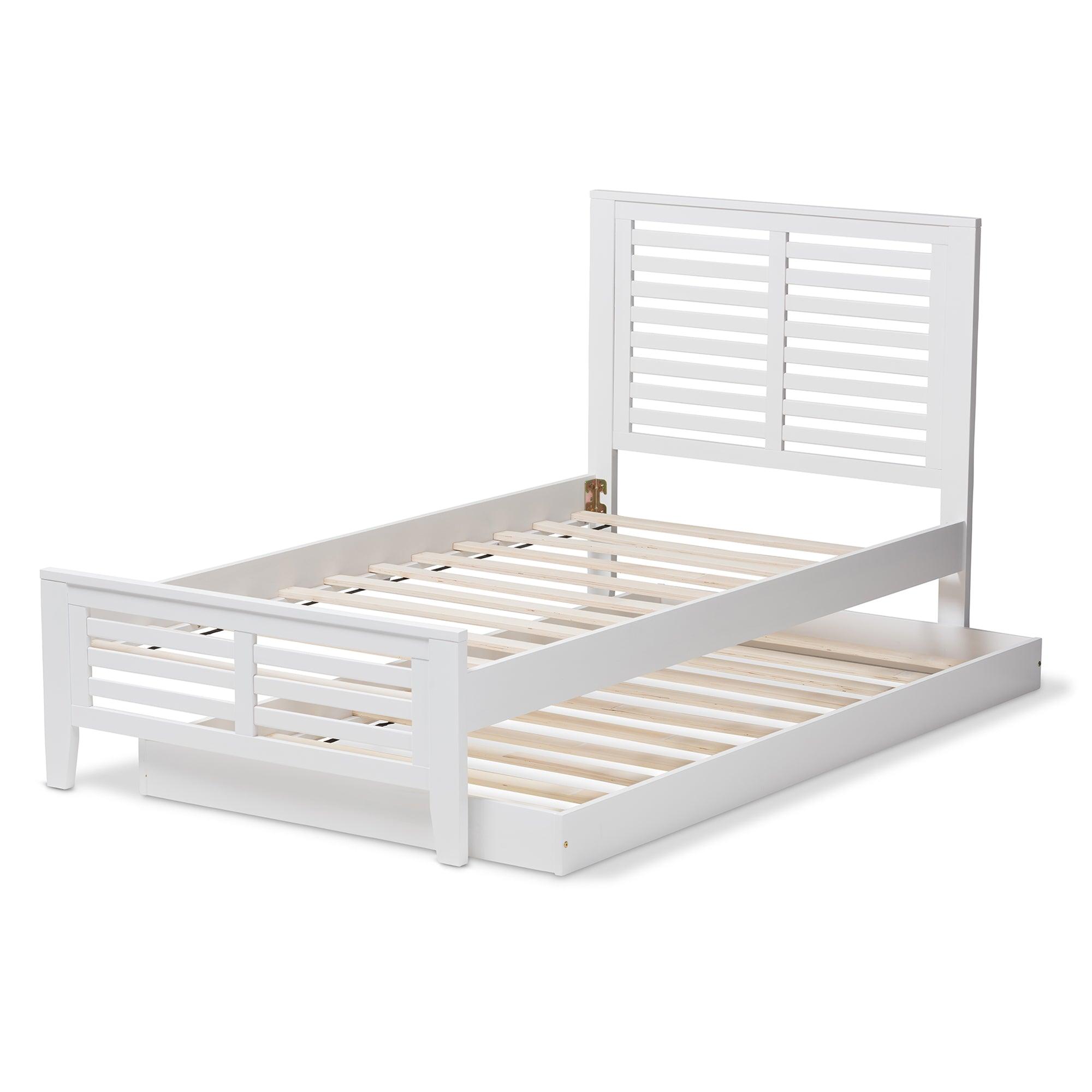 Sedona Modern Classic Mission Style -Finished Wood Platform Bed with Trundle