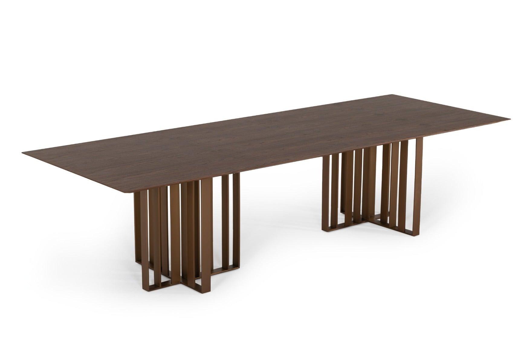 Modrest Livia Modern Stainless Steel Dining Table