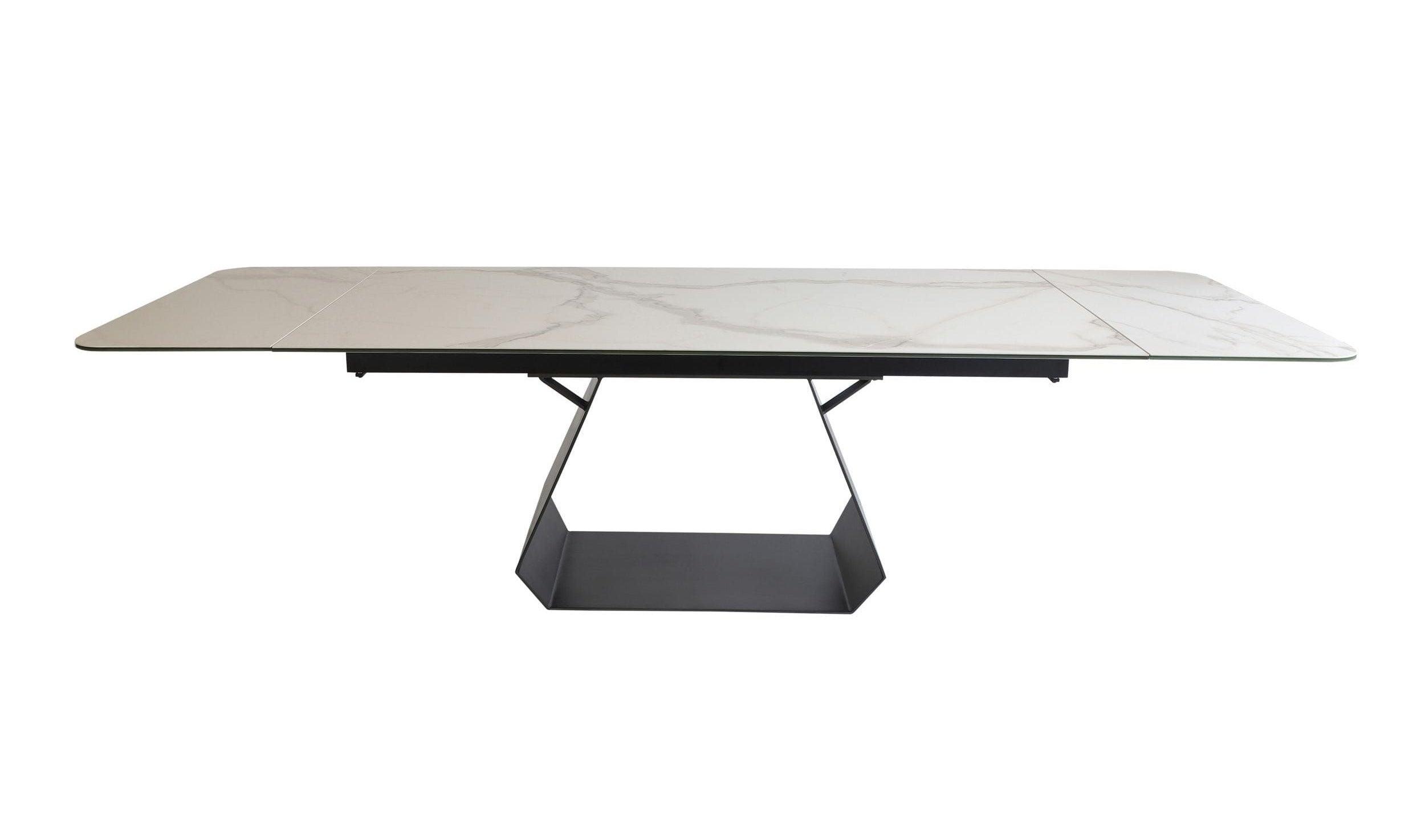 Modrest Howell Modern Ceramic Extendable Dining Table