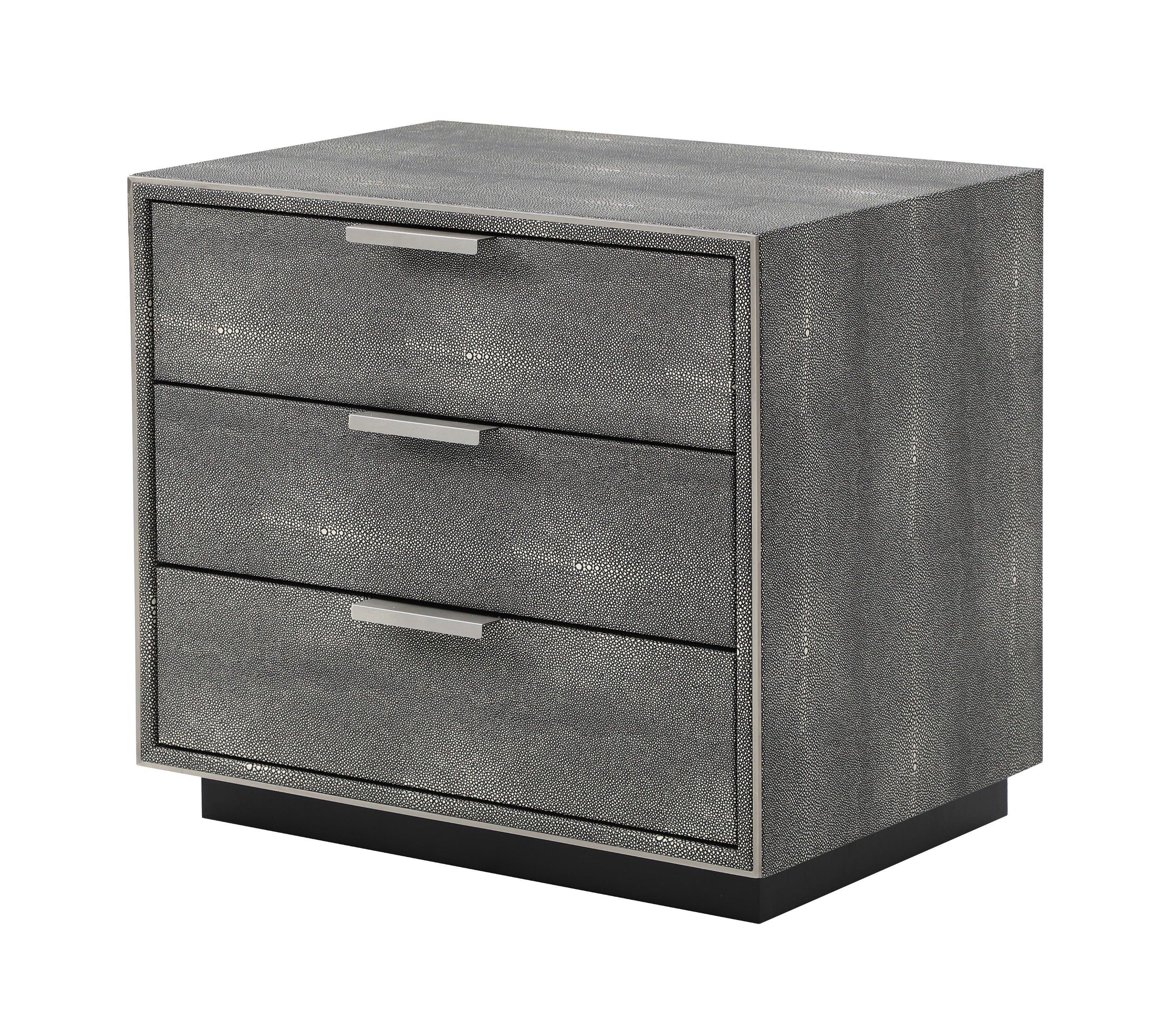 Modrest Dynasty Modern Three Drawer Nightstand