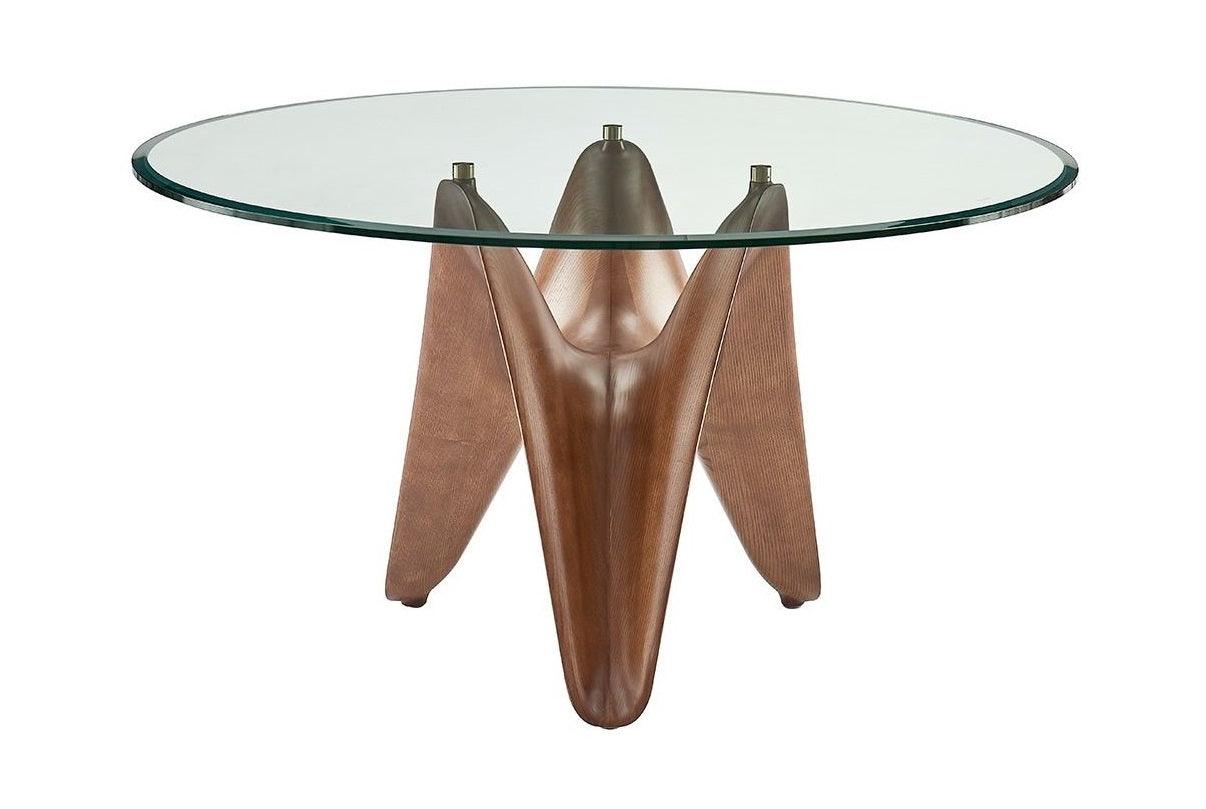 Modrest Seguin Round Glass Dining Table