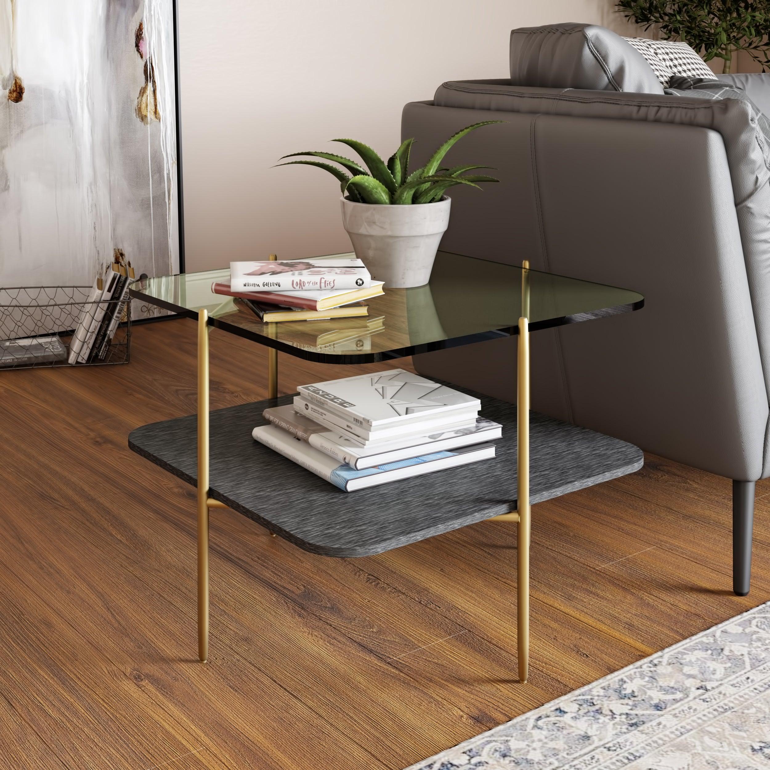 Modrest Cari Glam Glass End Table