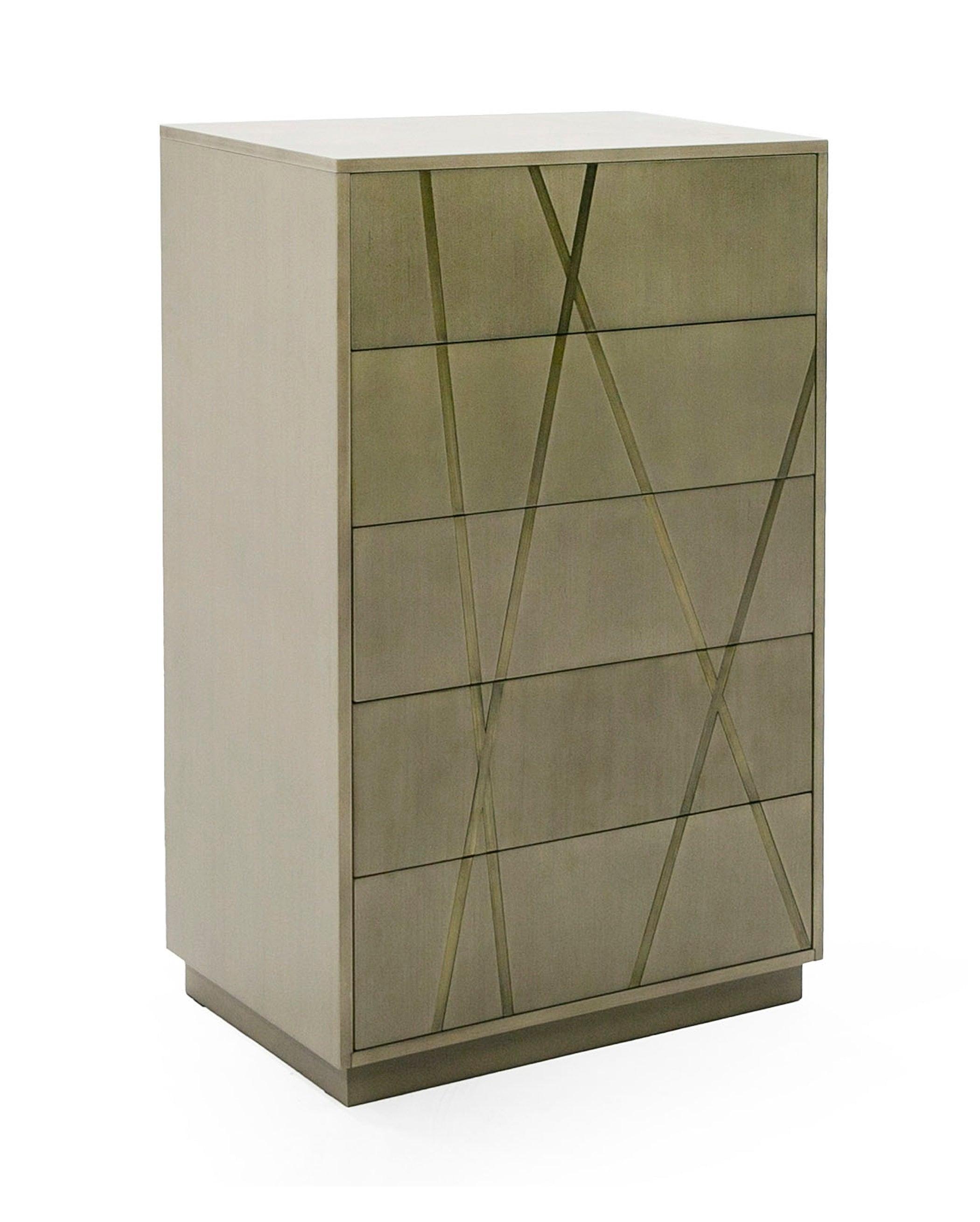 Modrest Nixa Modern Wide Birch Brushed Chest