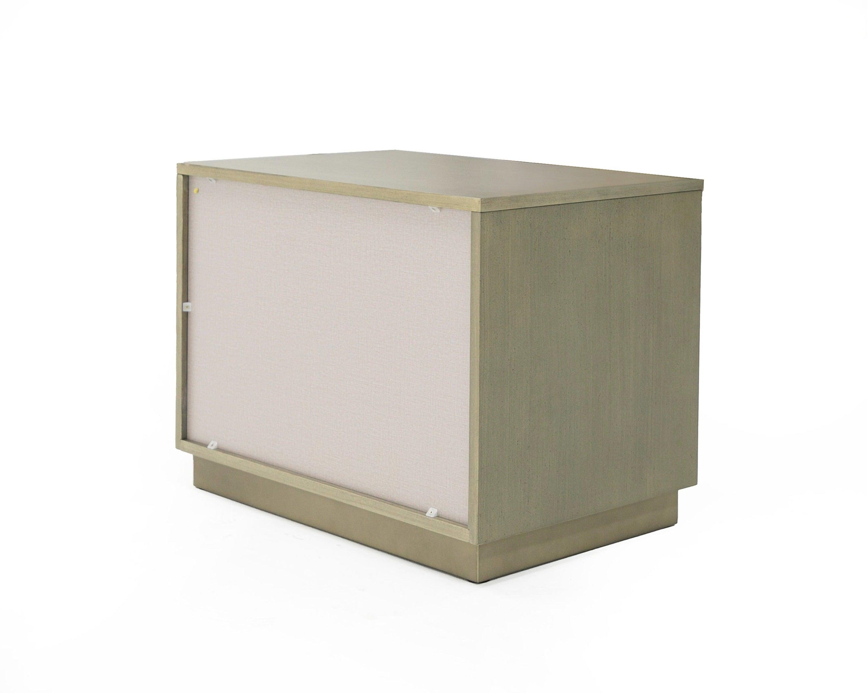 Modrest Nixa Modern Wide Birch Brushed Nightstand