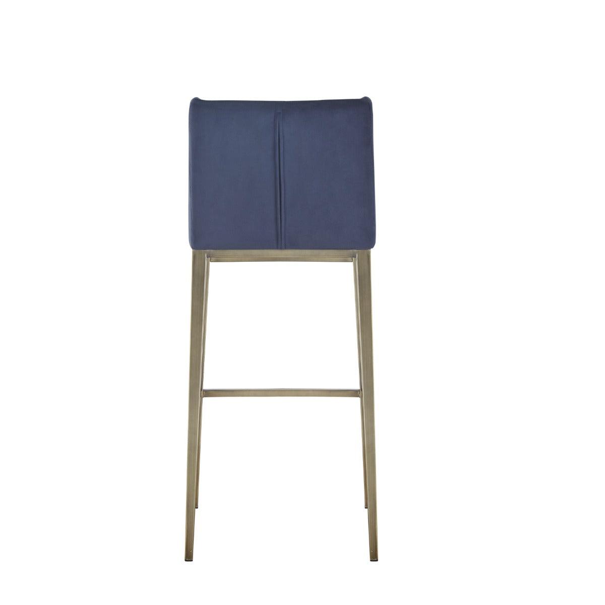 Modrest Mimi Contemporary Velvet Counter Stool Set of 2