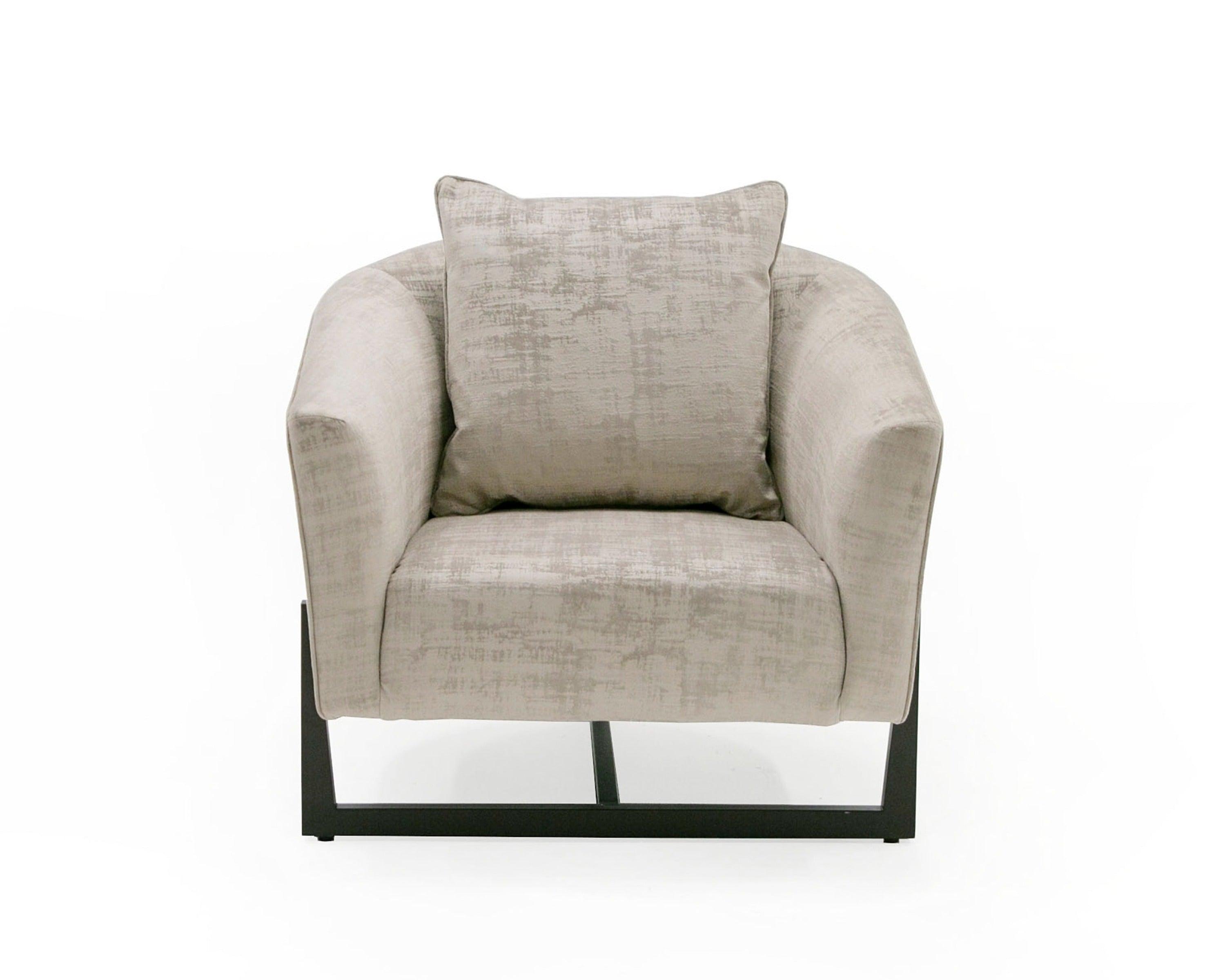 Modrest Forbis Contemporary Fabric Accent Chair