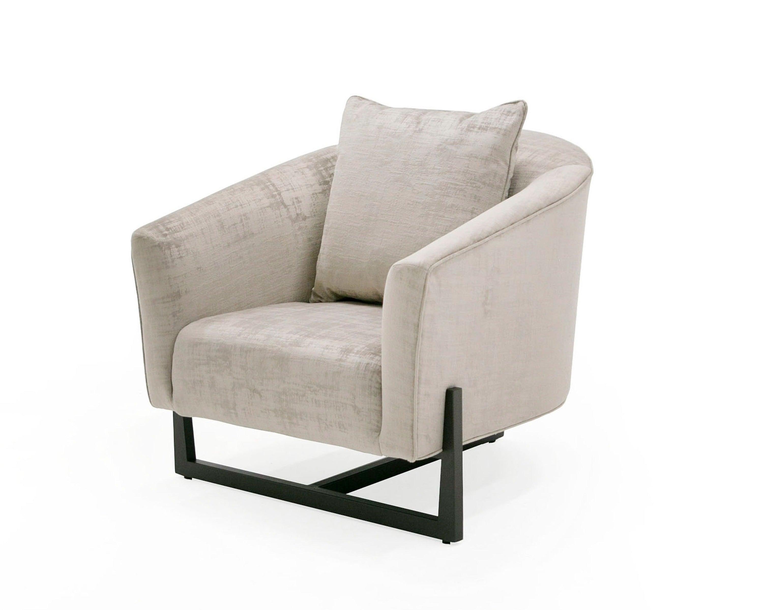 Modrest Forbis Contemporary Fabric Accent Chair