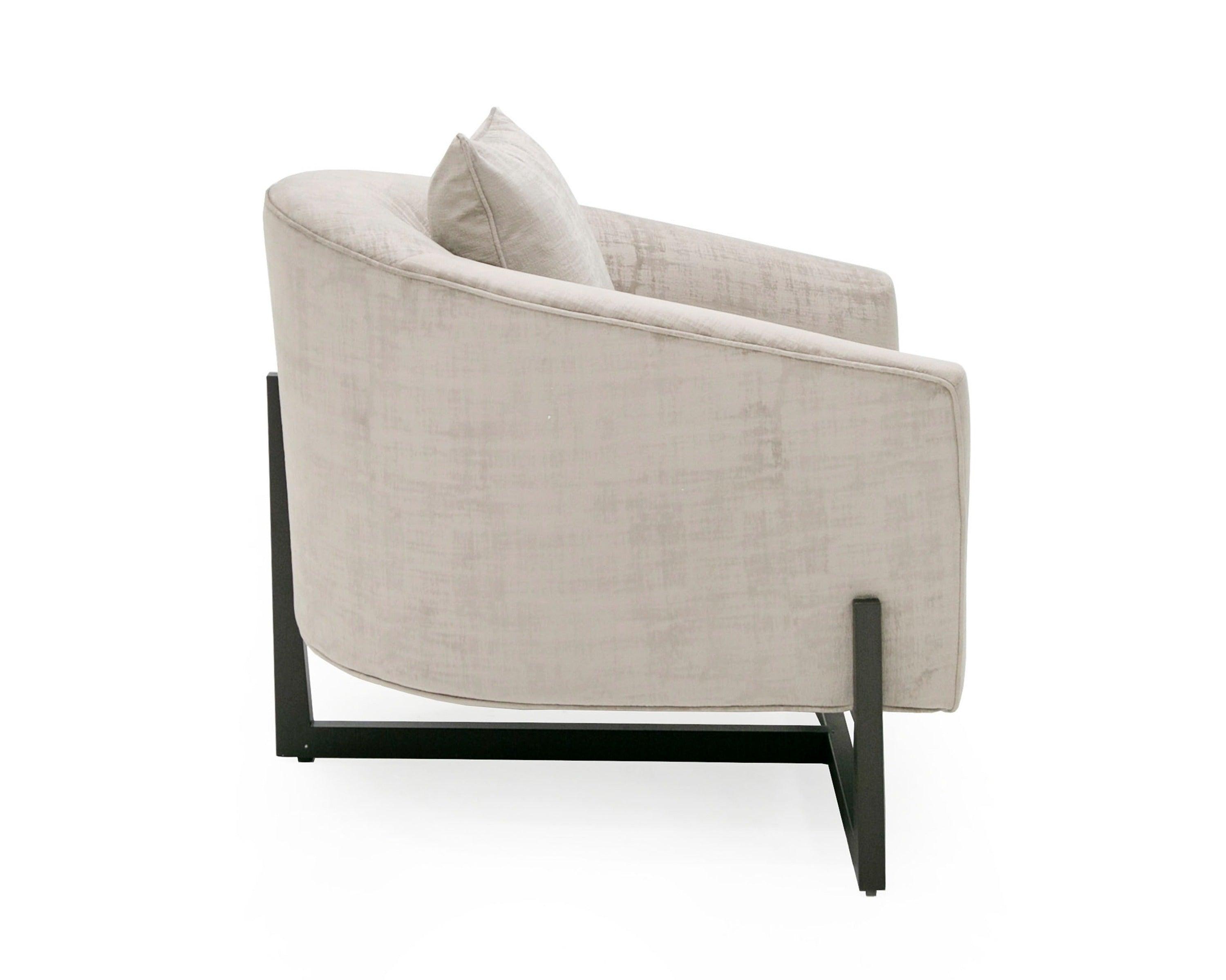 Modrest Forbis Contemporary Fabric Accent Chair