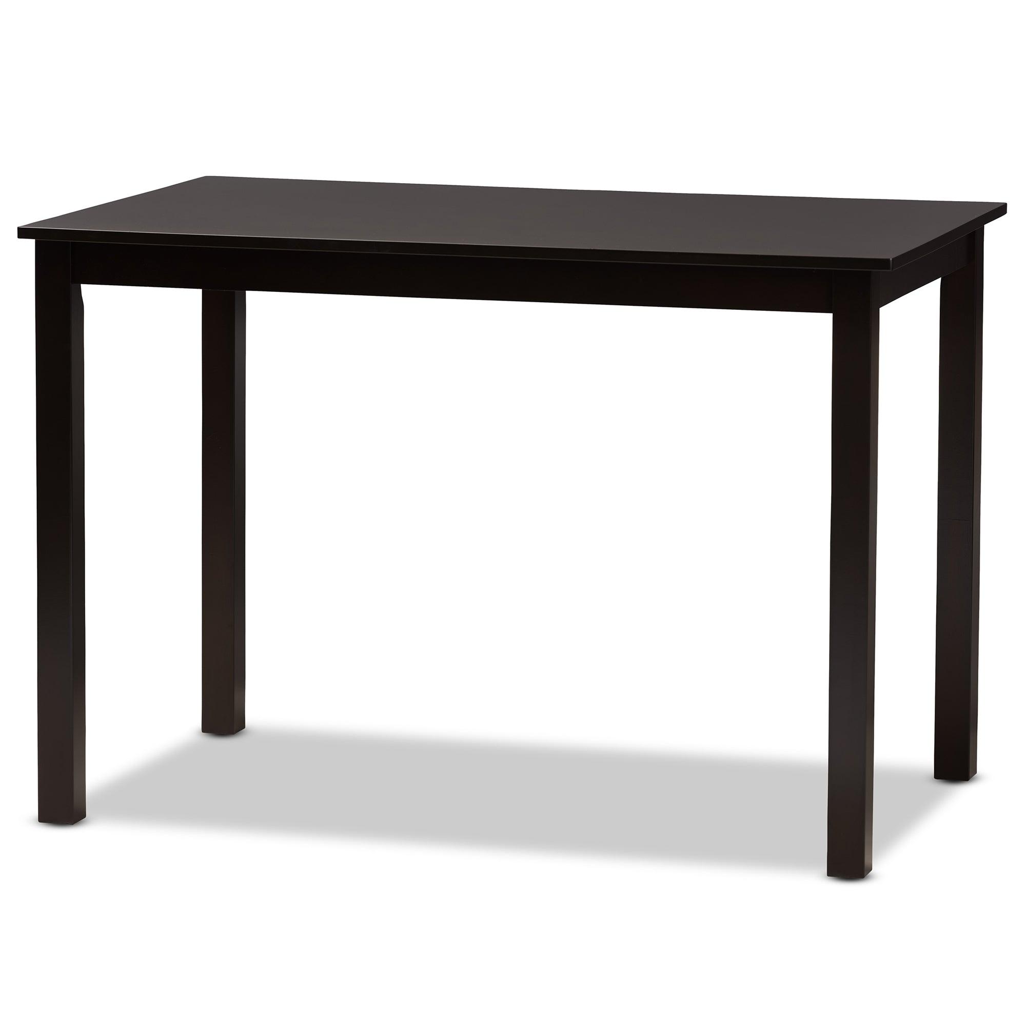 Eveline Modern Espresso Finished Wood 43-Inch Dining Table