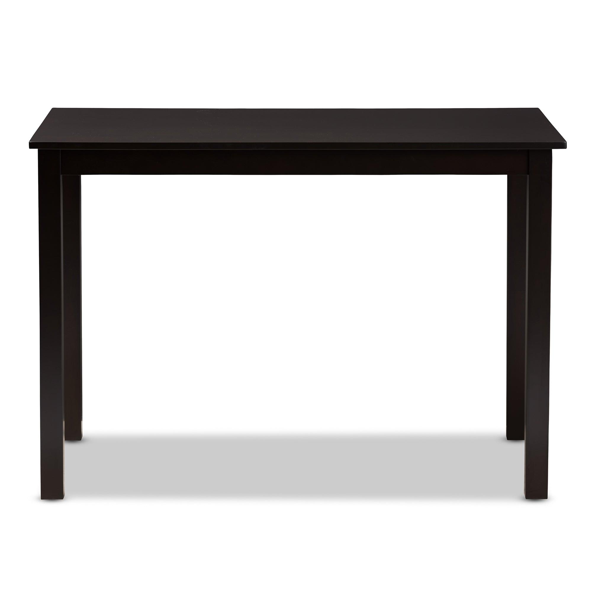 Eveline Modern Espresso Finished Wood 43-Inch Dining Table