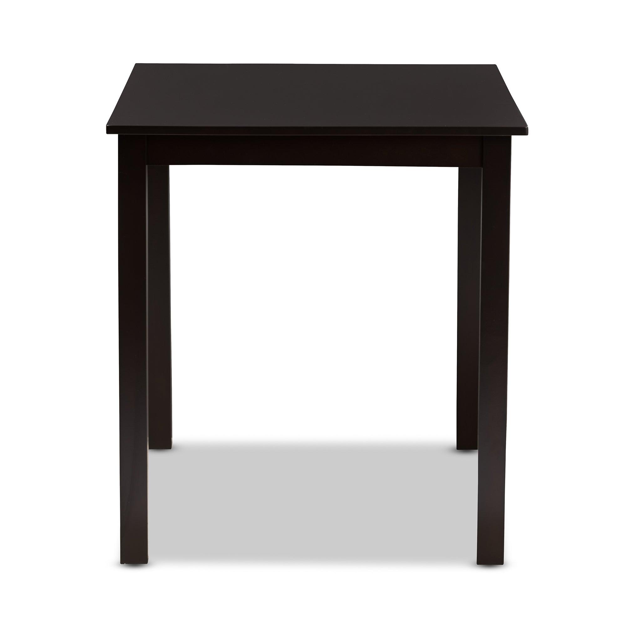 Eveline Modern Espresso Finished Wood 43-Inch Dining Table