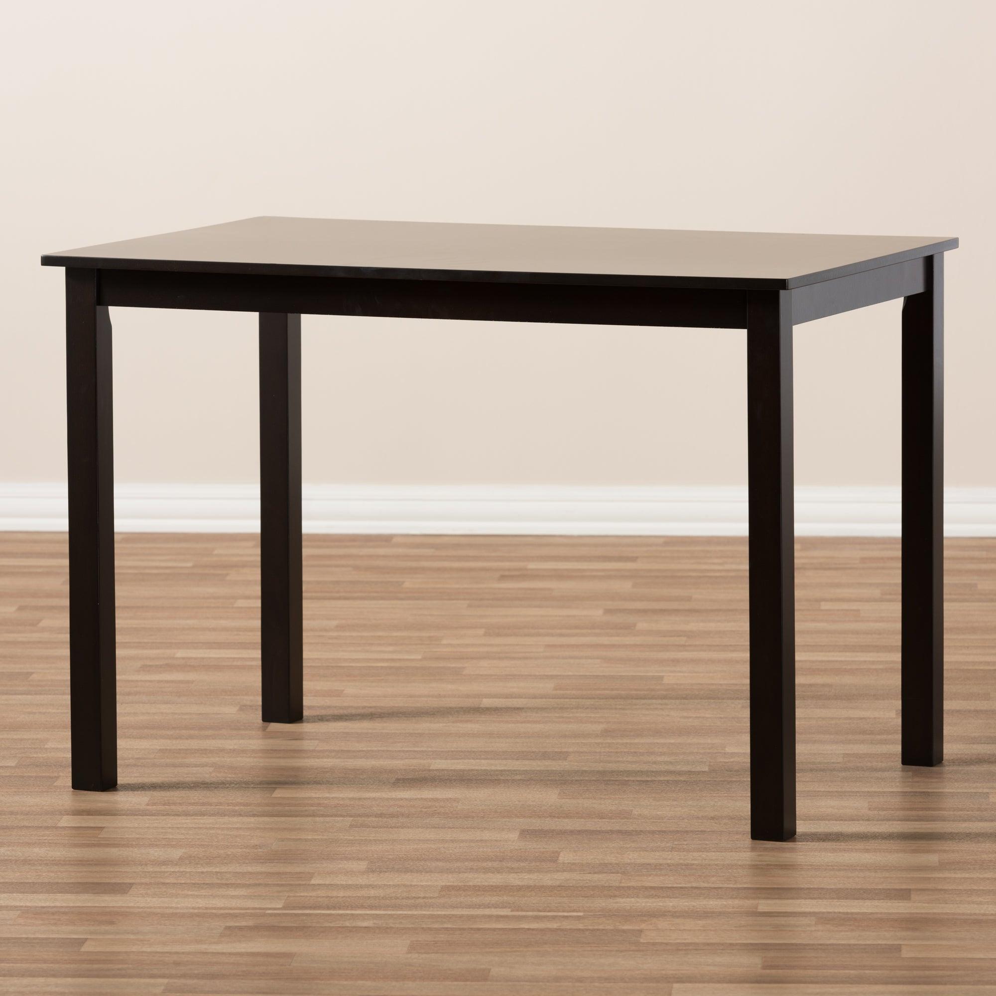 Eveline Modern Espresso Finished Wood 43-Inch Dining Table