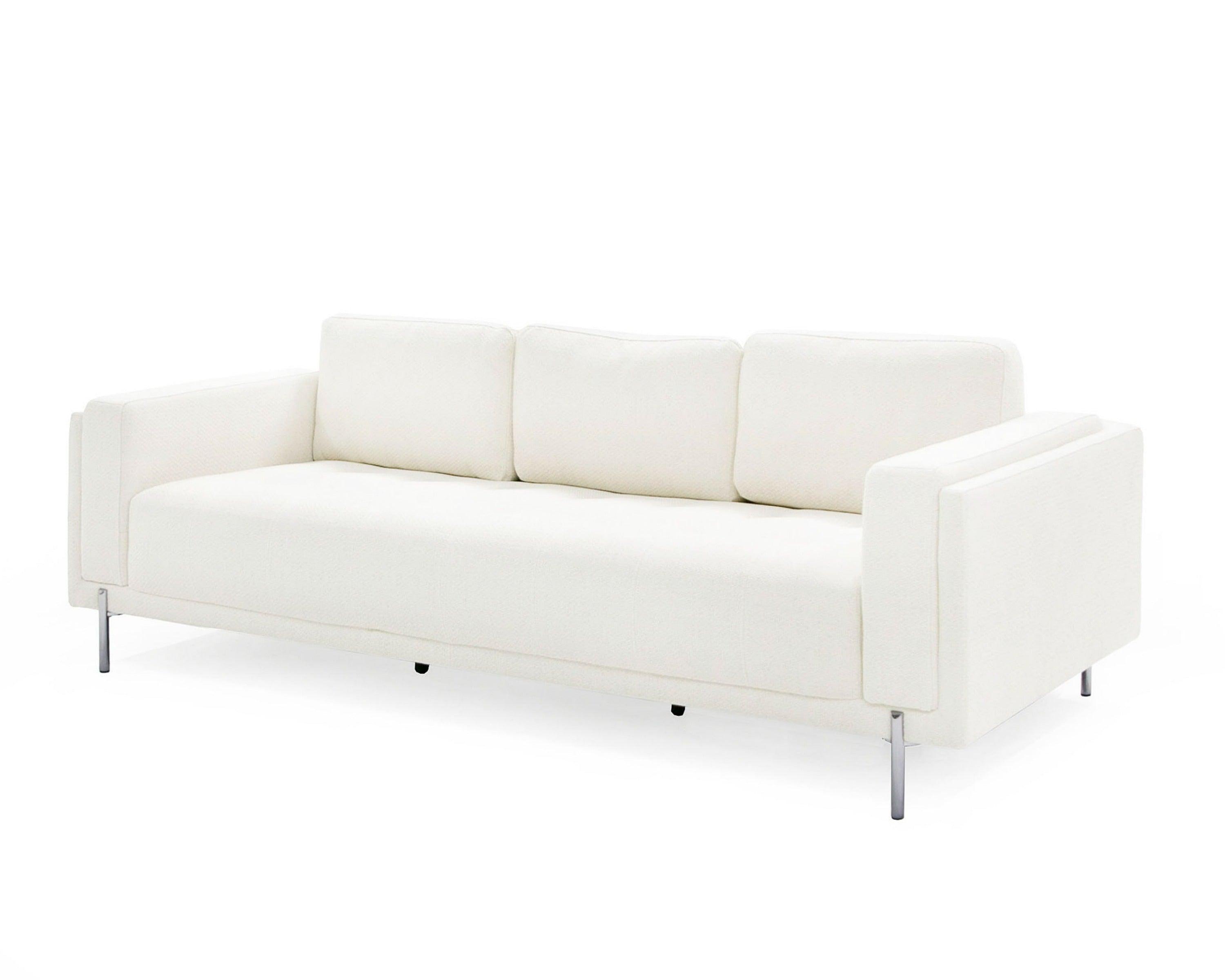 Divani Casa Schmidt Modern Off Fabric Sofa 2 Chairs