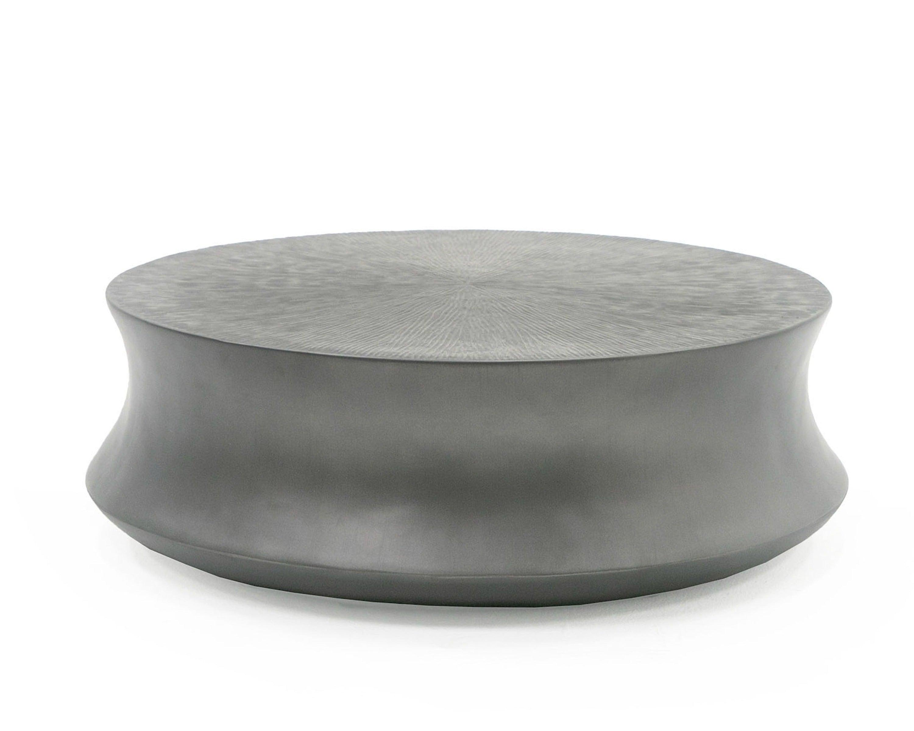 Modrest Airdrie Modern Antique Small Round Coffee Table