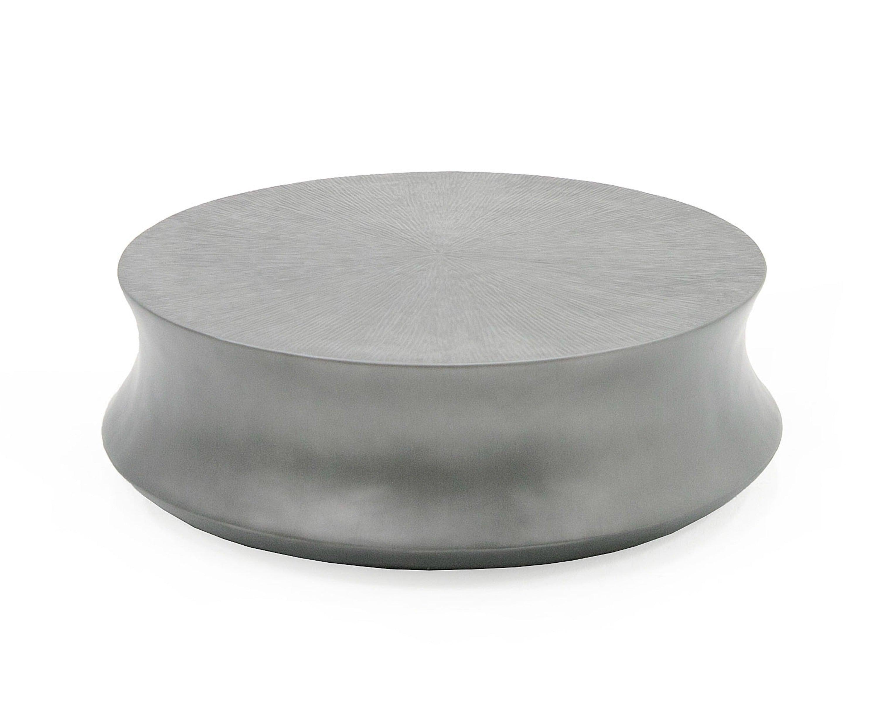 Modrest Airdrie Modern Antique Small Round Coffee Table