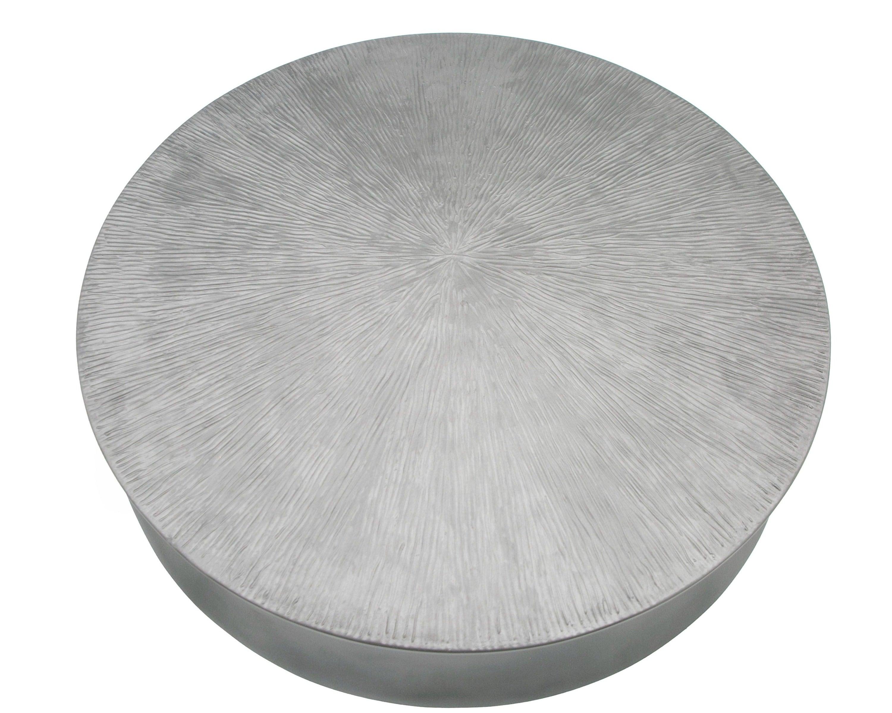 Modrest Airdrie Modern Antique Small Round Coffee Table