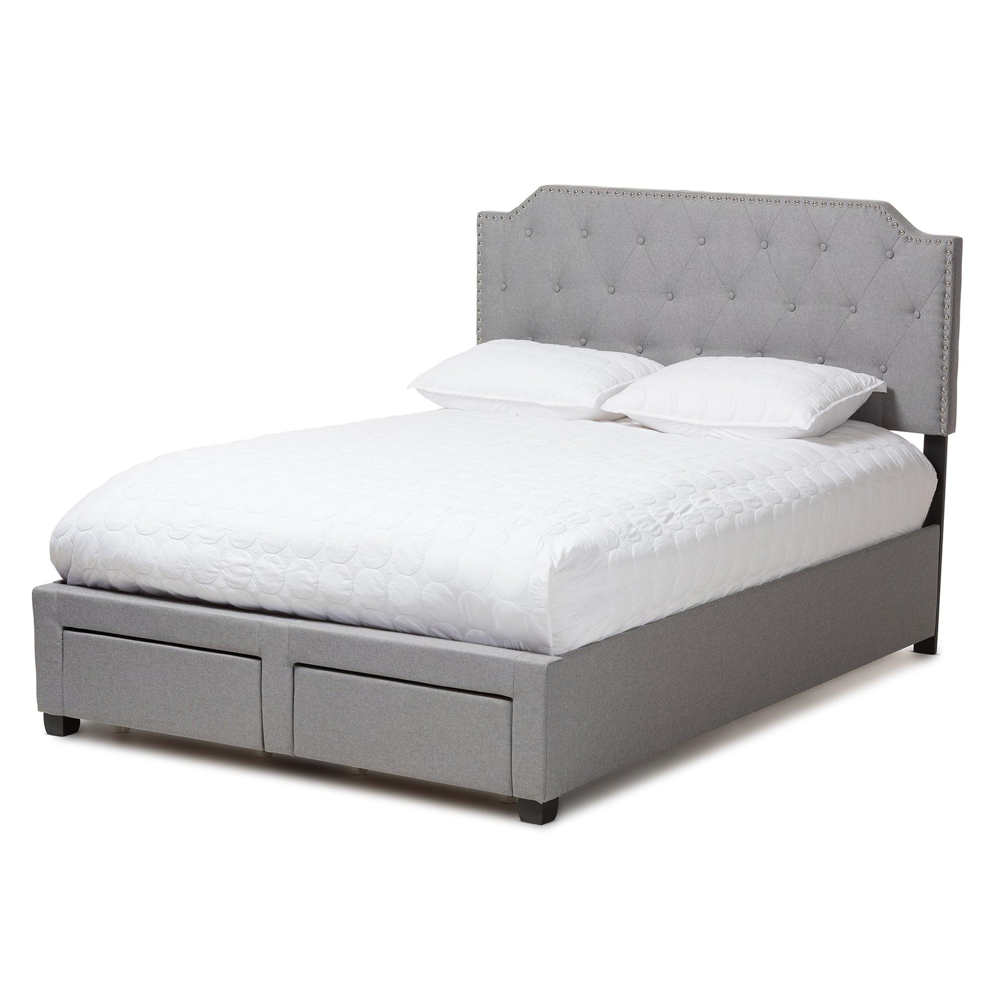 Aubrianne Modern and Contemporary Fabric Upholstered Storage Bed