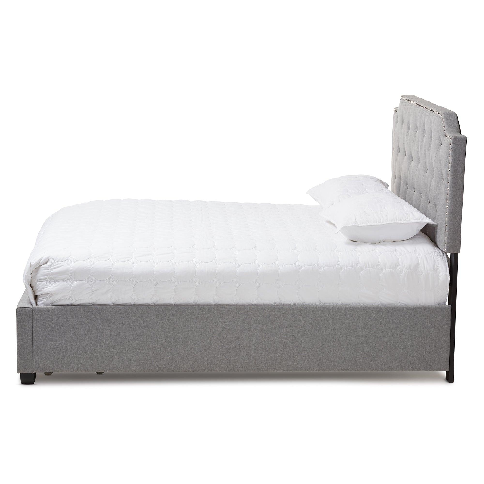 Aubrianne Modern and Contemporary Fabric Upholstered Storage Bed