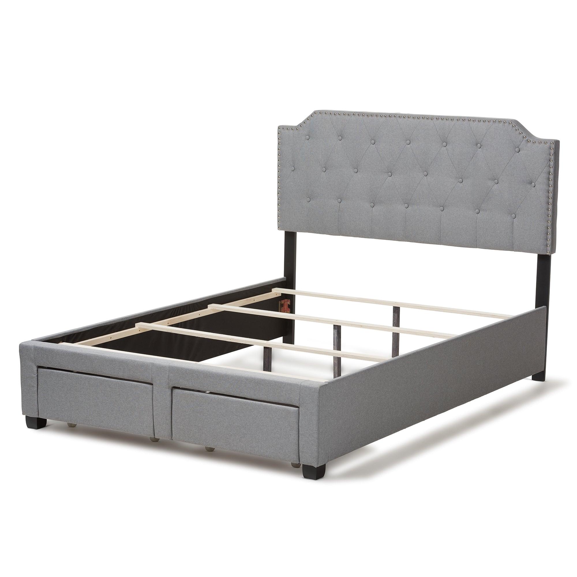 Aubrianne Modern and Contemporary Fabric Upholstered Storage Bed