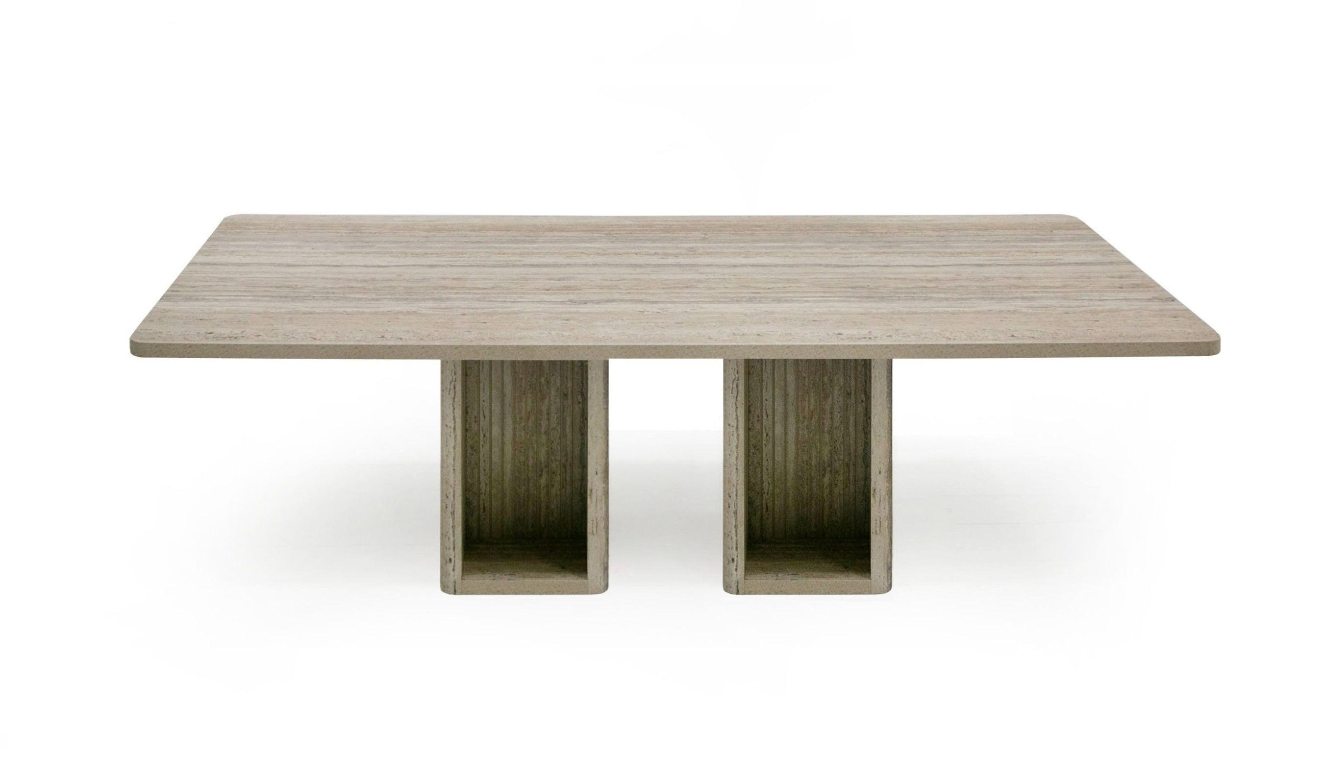 Nova Domus Roma Modern Travertine Rectangular Dining Table