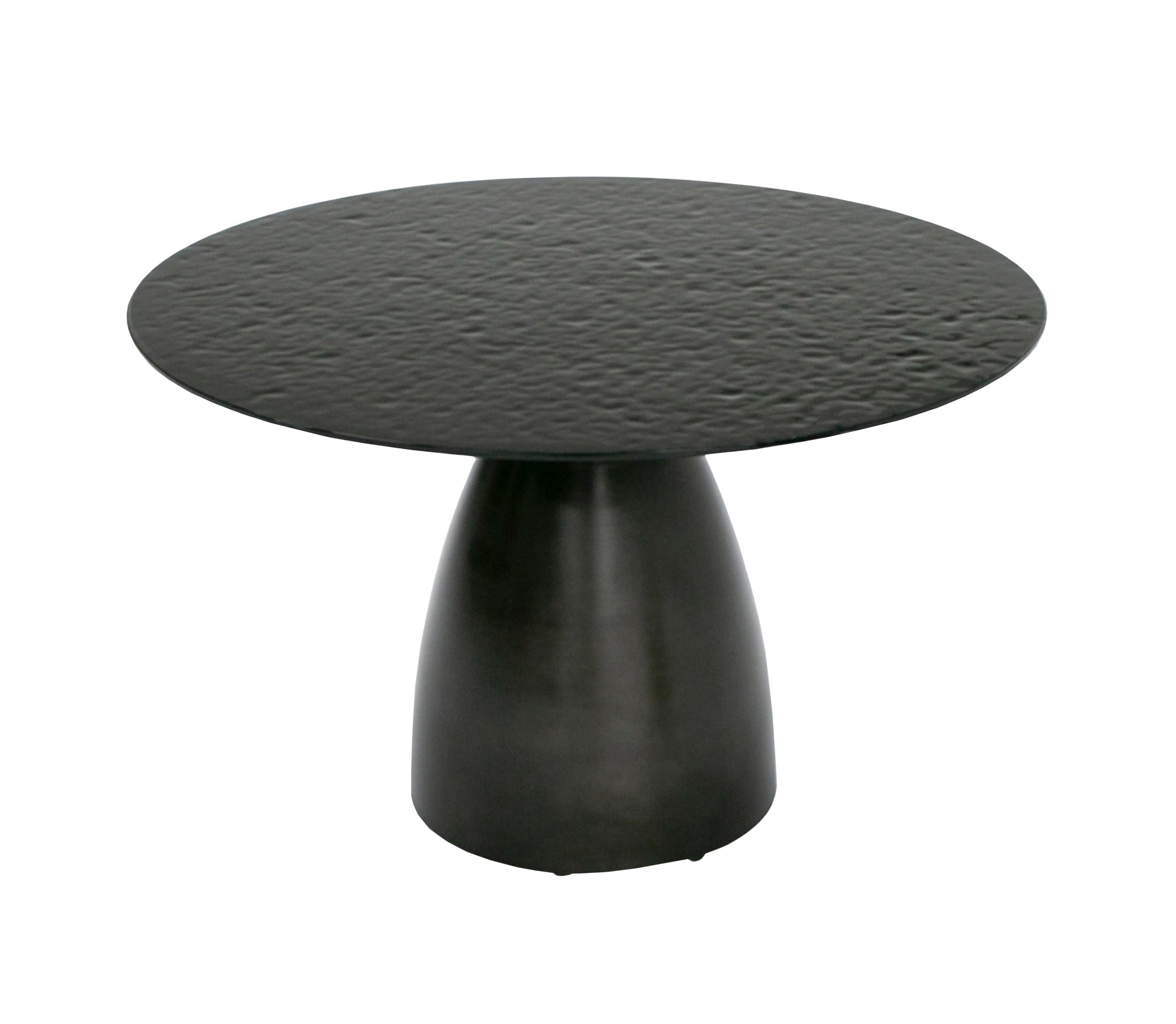 Modrest Calexico Contemporary Wave Glass Round Dining Table