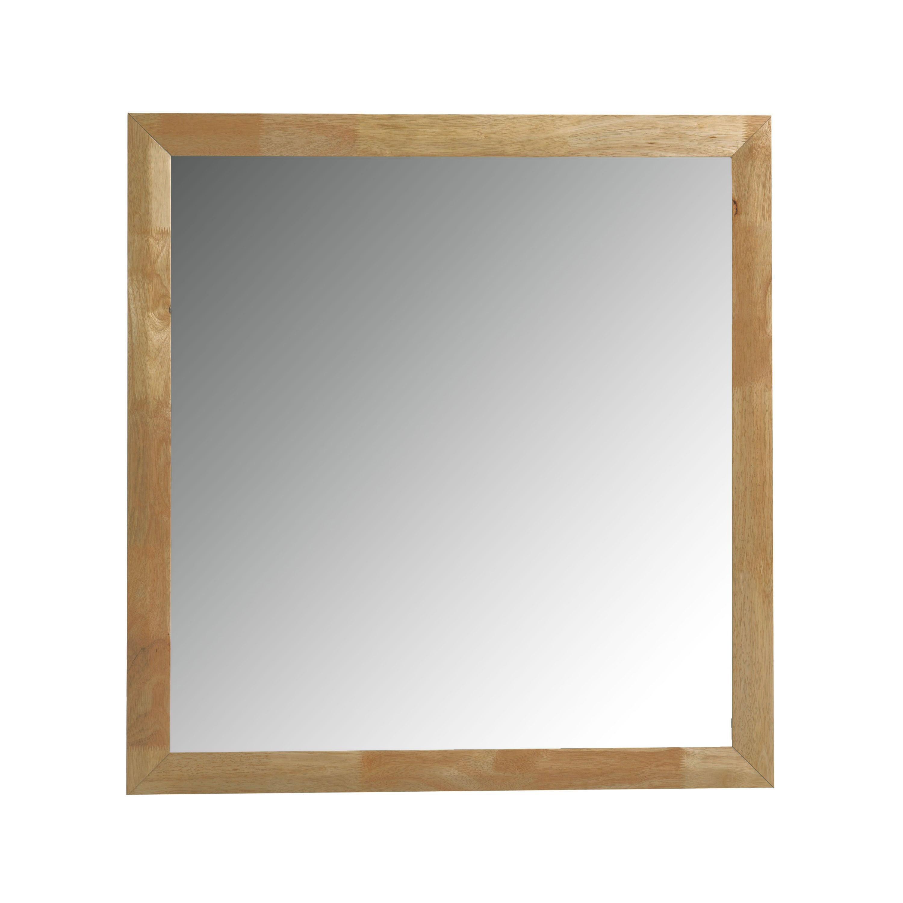 Nova Domus Santa Barbara Modern Natural Rectangular Mirror